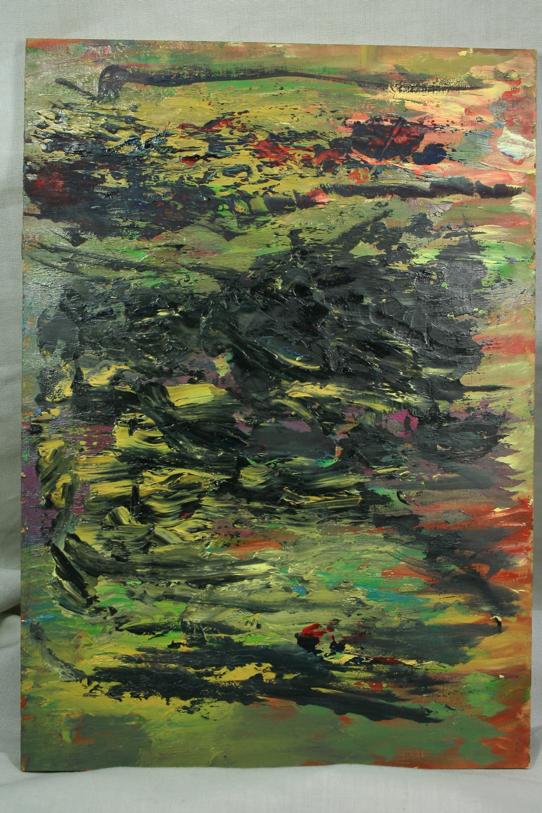 Antiguedades - ÓLEO ABSTRACTO. S.XXI. PINTADO SOBRE DM.