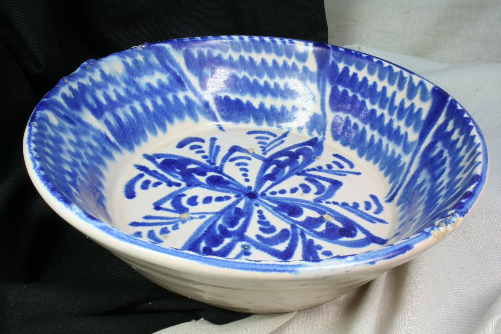 Antiques - LEBRILLO GRANADA. POPULAR CERAMICS. S.XIX. BOWL. CONTAINER. PLATE.