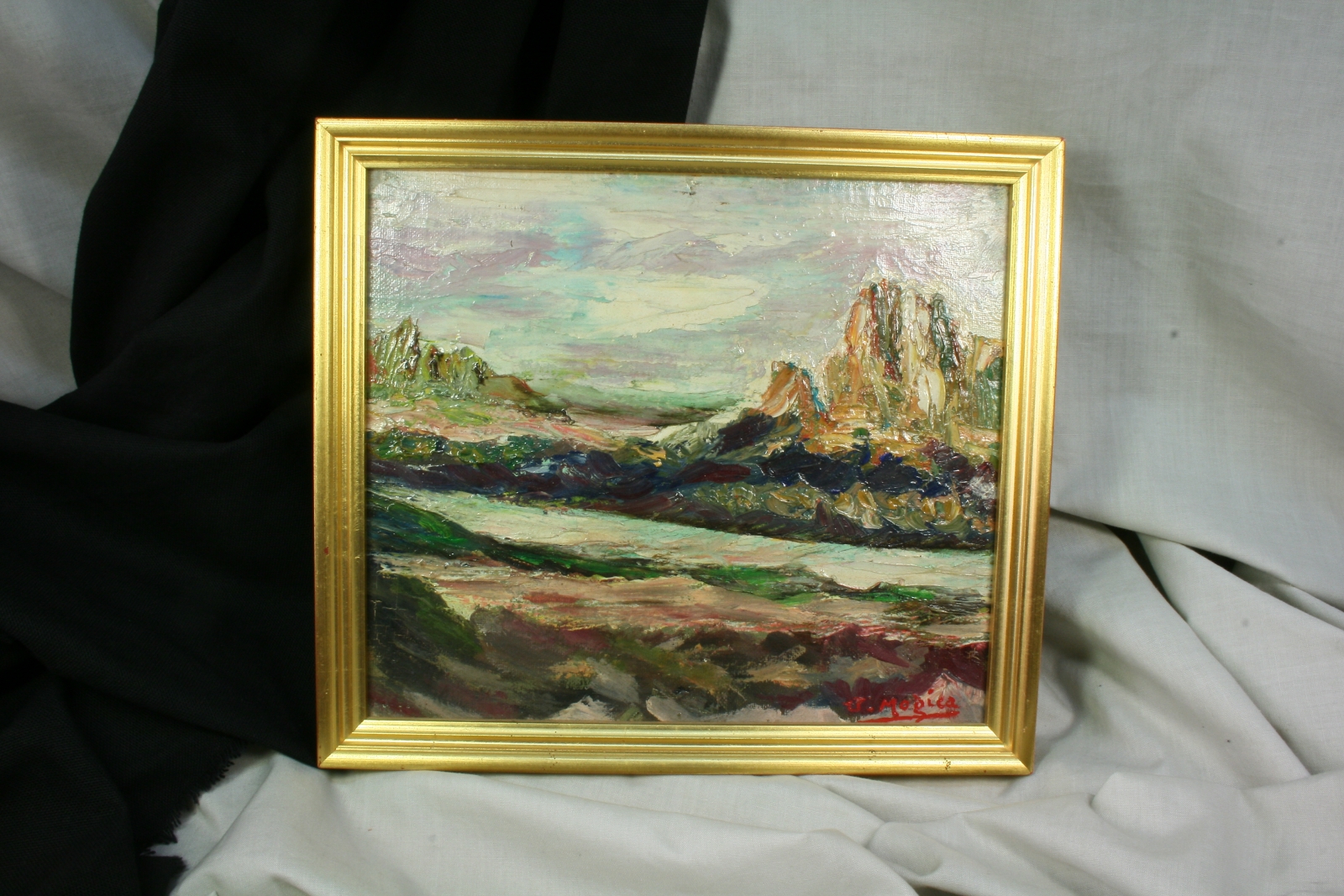Antiques - OIL ON CANVAS. MOGICA SIGNED. SPECTACULAR.