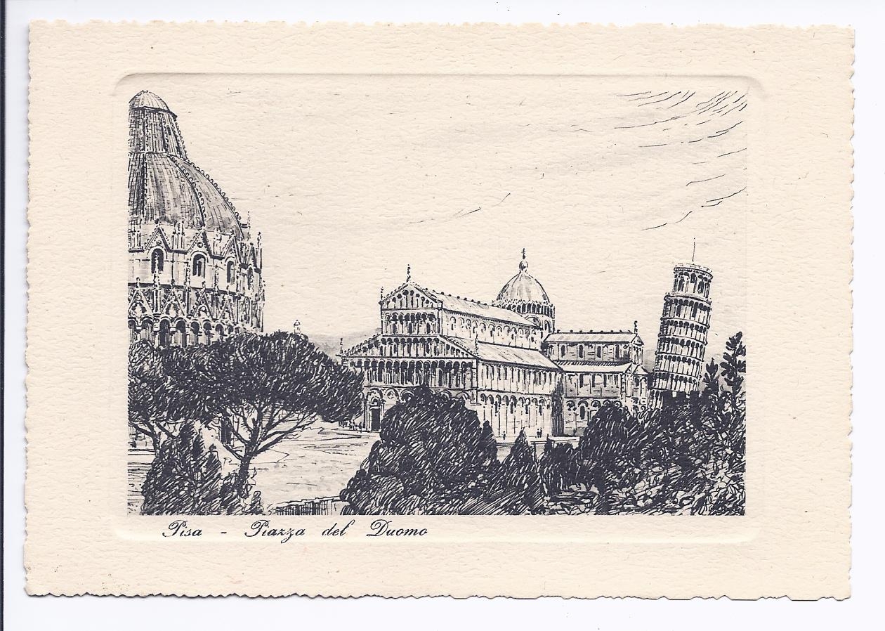 Antiguedades - POSTAL DE LA PLAZA DUOMO. PISA. S.XX