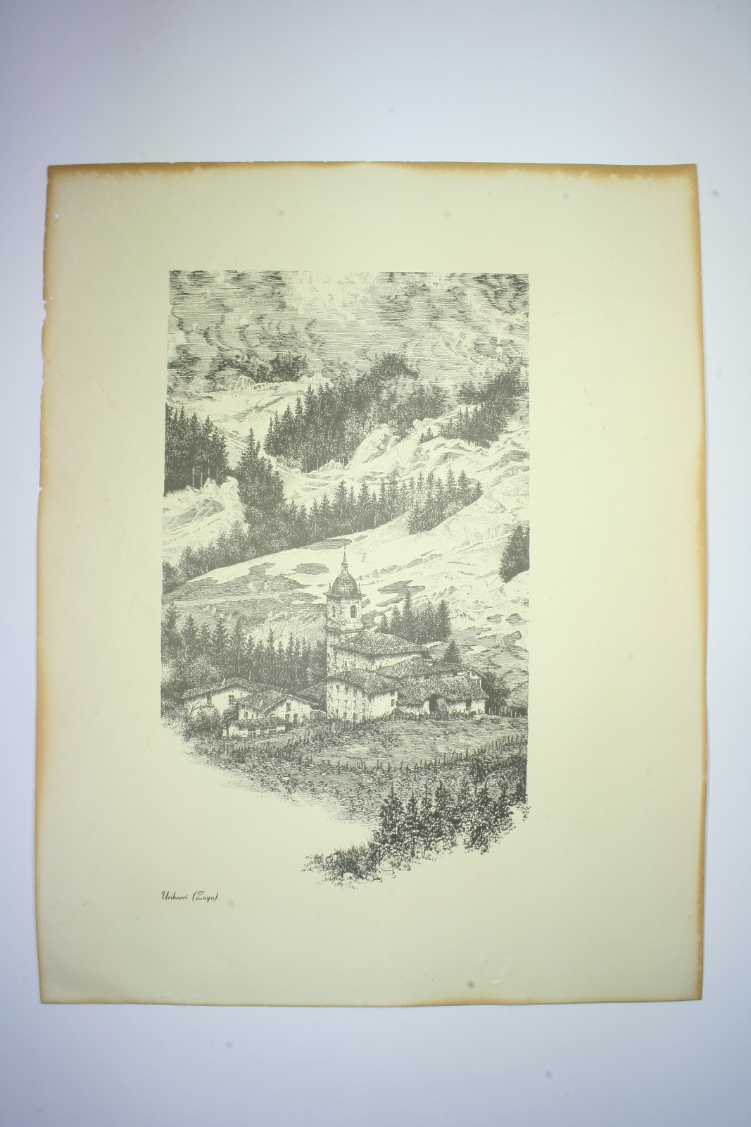 Antiques - URIBARRI SHEET. ZUIA. S.XX