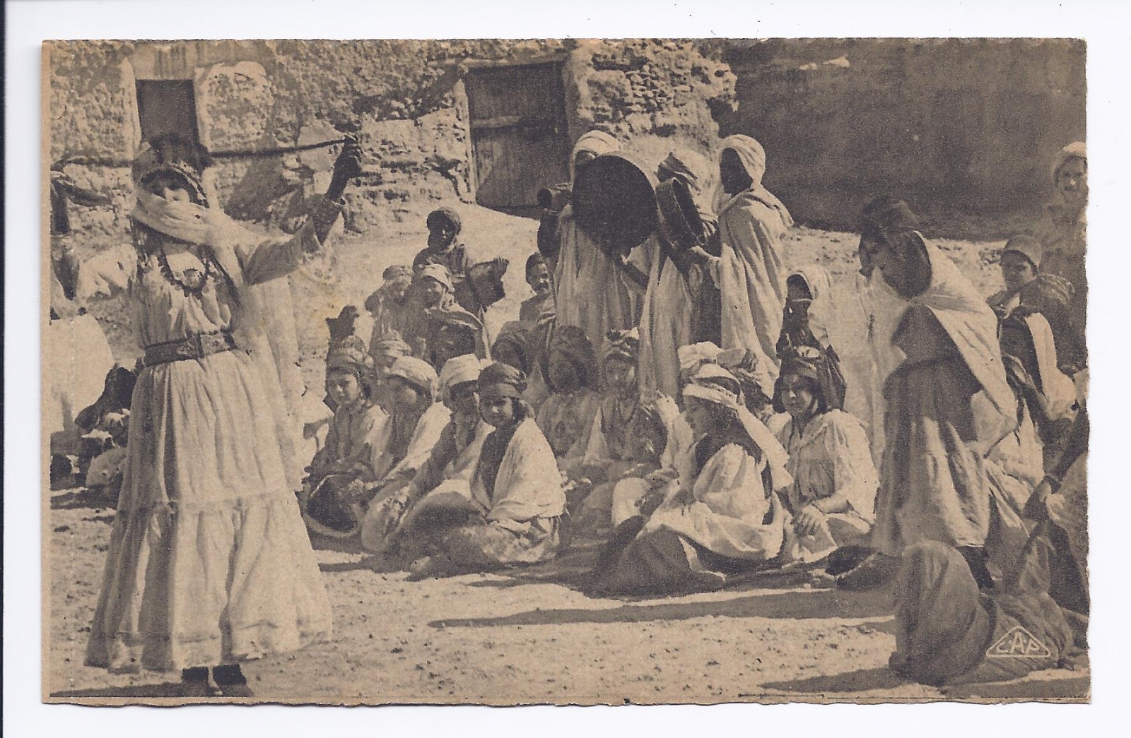 Antiguedades - POSTAL DE ARGELIA. DANZA UÑAS. TRADICIONAL.