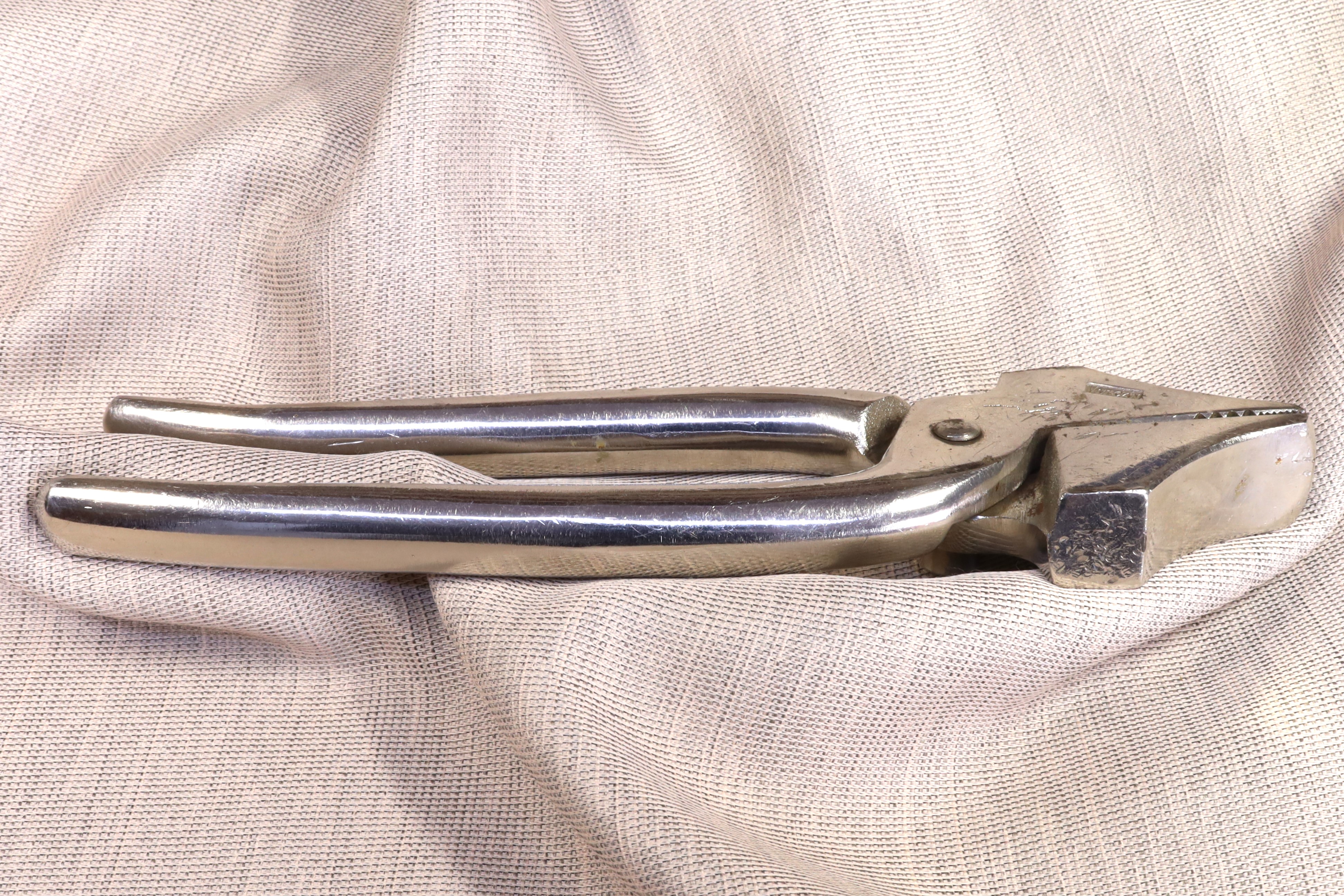 Antiques of chromeplated iron pliers vulcan brand