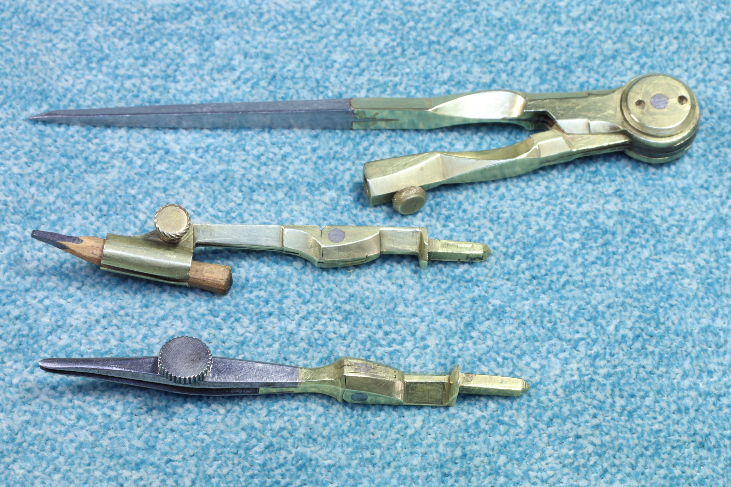 Antiques of ink fold handle and pencil attachment