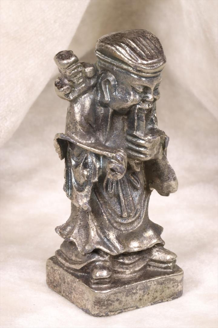 Antiguedades - FIGURA CHINA. LOS OCHO INMORTALES. TAOÍSTA. LÜ DONGBIN. (T)