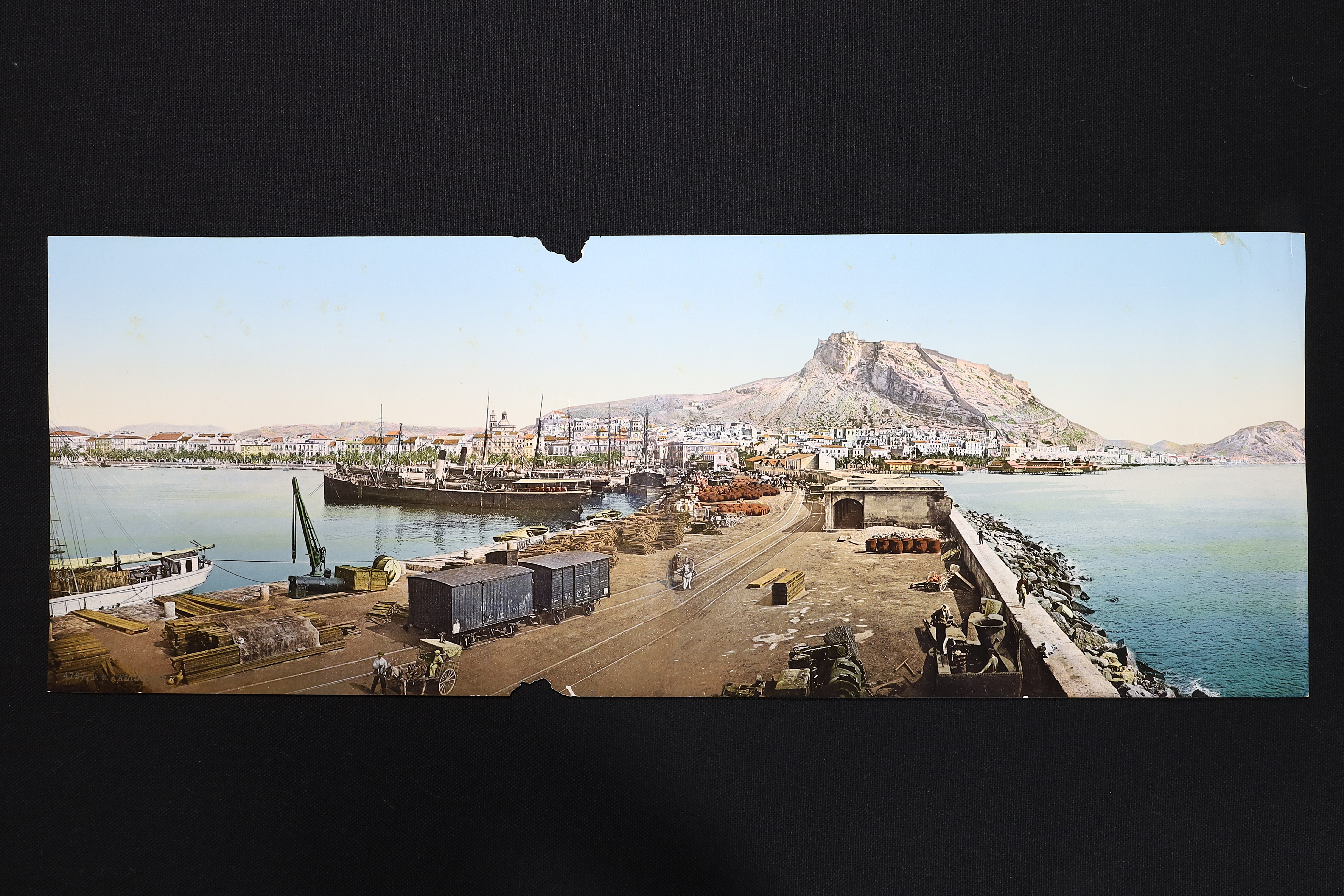 Antiguedades de fotografia a color panoramica de alicante