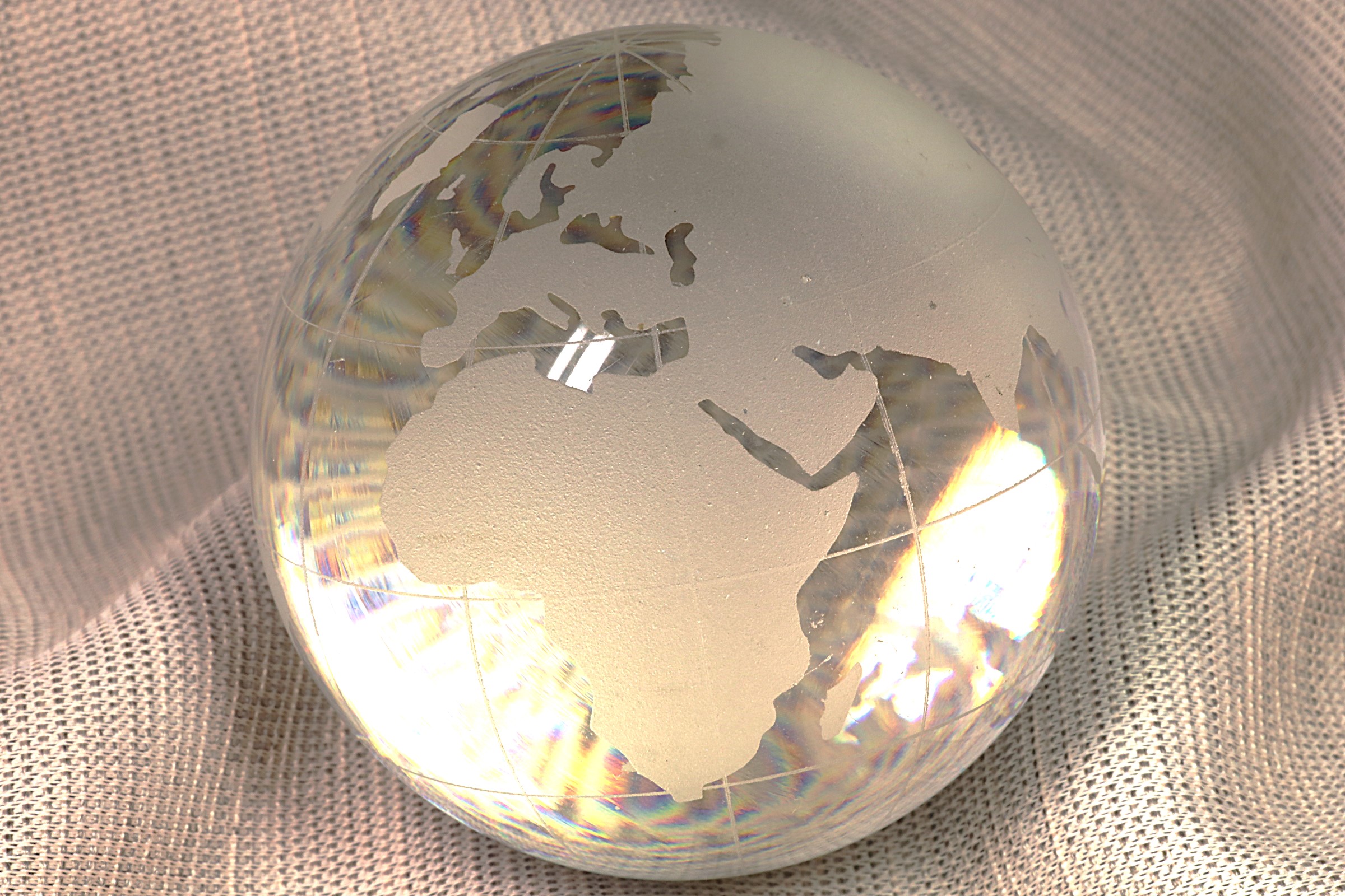 Antiques - GLASS GLOBE. WITHOUT BASE.