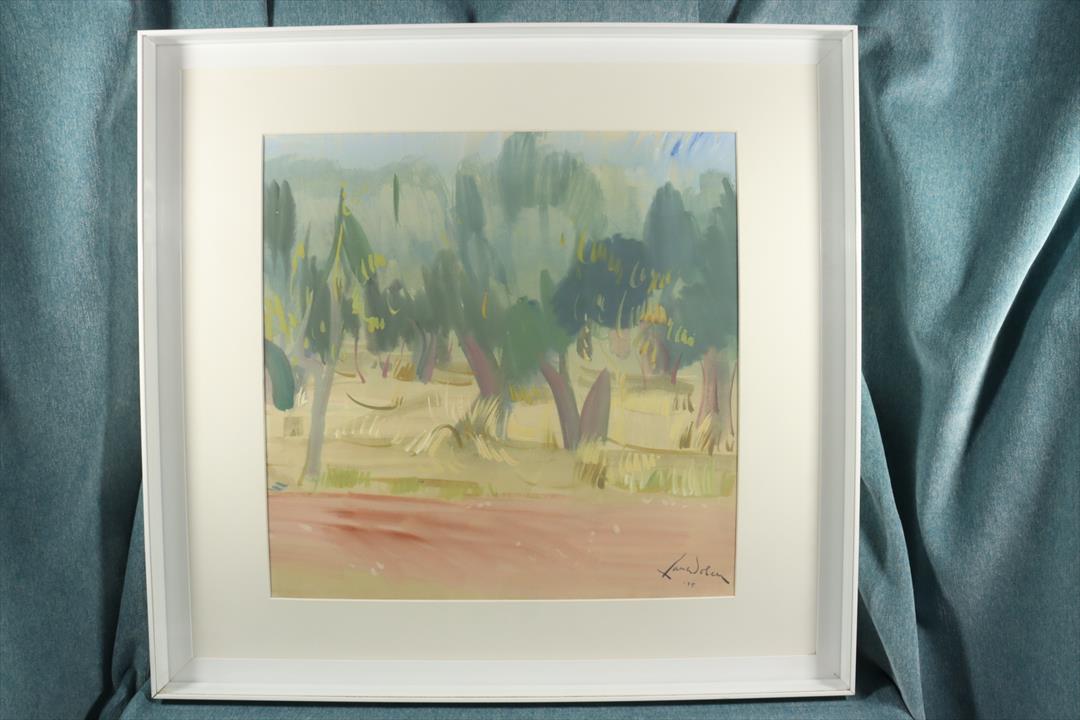 Antiguedades - GOUACHE PAISAJE. FIRMADO Y FECHADO. XAVIER SOLER LLORCA. (T)