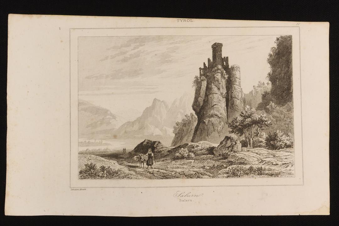 Antiguedades - GRABADO SALARN. TYROL. S.XIX. (T)