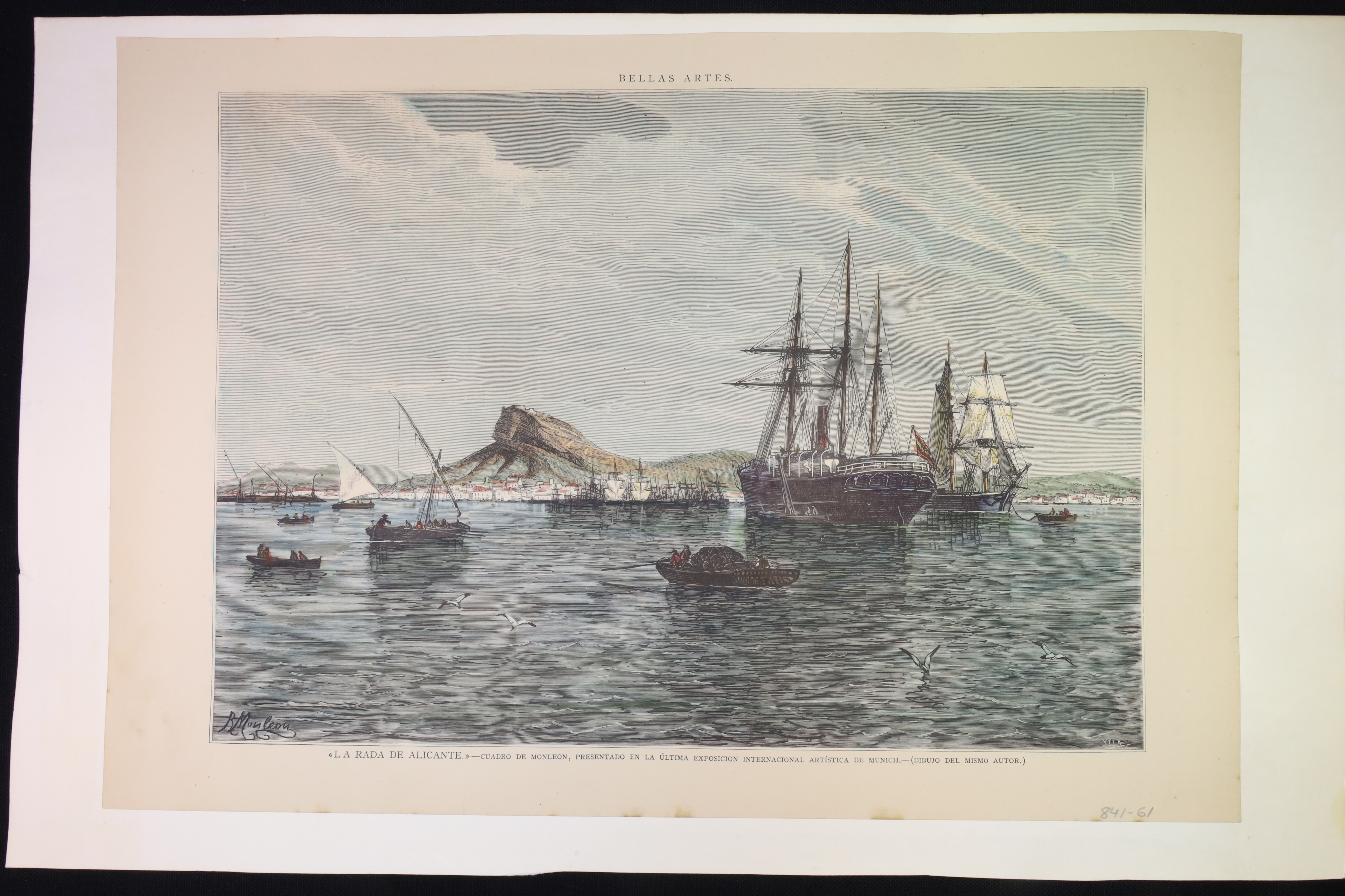 Antiques - ENGRAVING. XYLOGRAPHY OF LA RADA DE ALICANTE. ILLUSTRATED PRESS. 19TH CENTURY