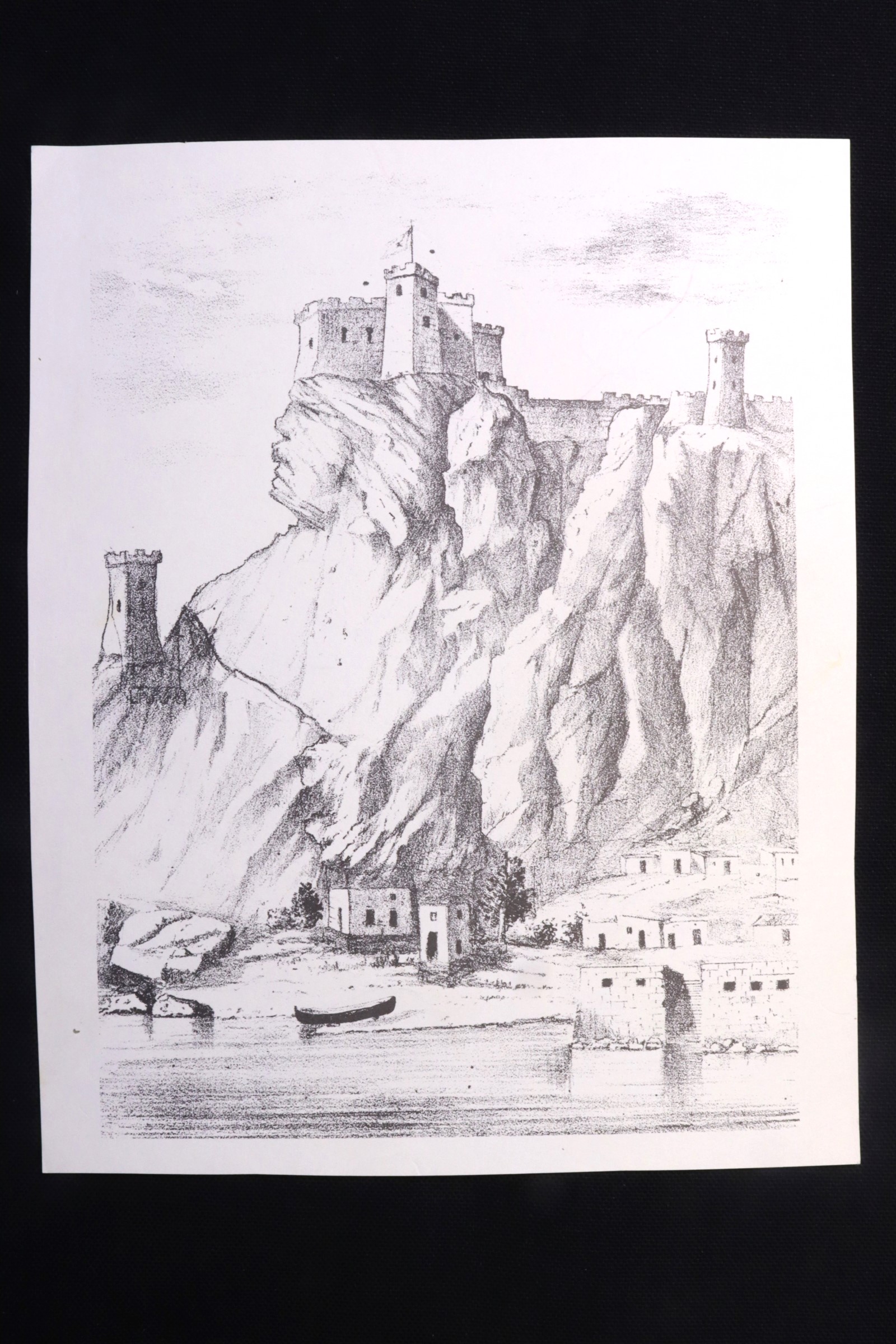 Antiques - PLATE CASTLE OF SANTA BÁRBARA. ALICANTE.