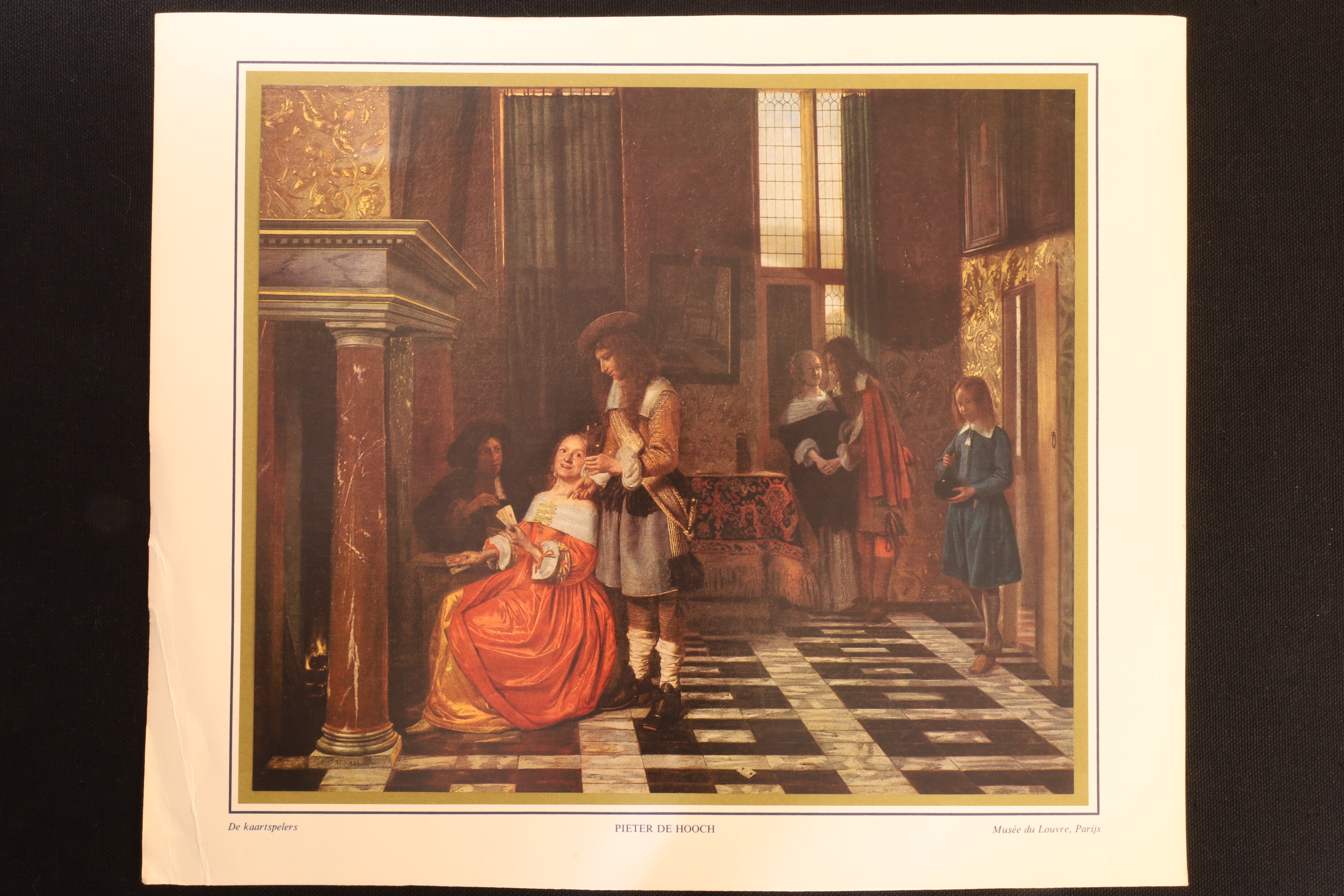 Antiguedades - LÁMINA JUGADORES DE CARTAS. PIETER DE HOOCH