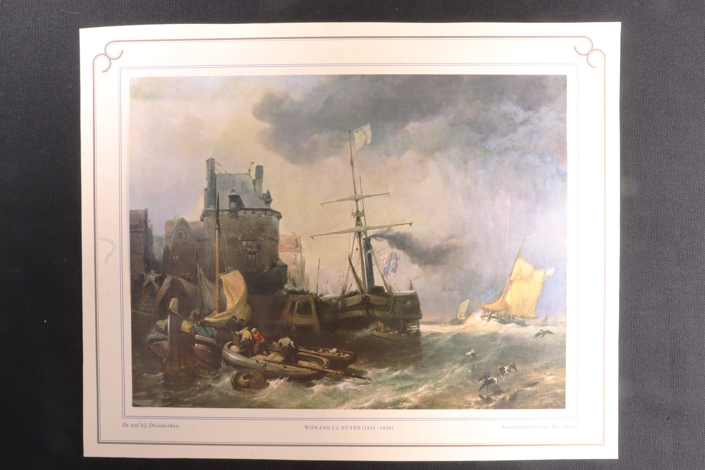 Antiques - PRINT THE STORM IN DUNKERQUE. WIJNAND NUIJEN