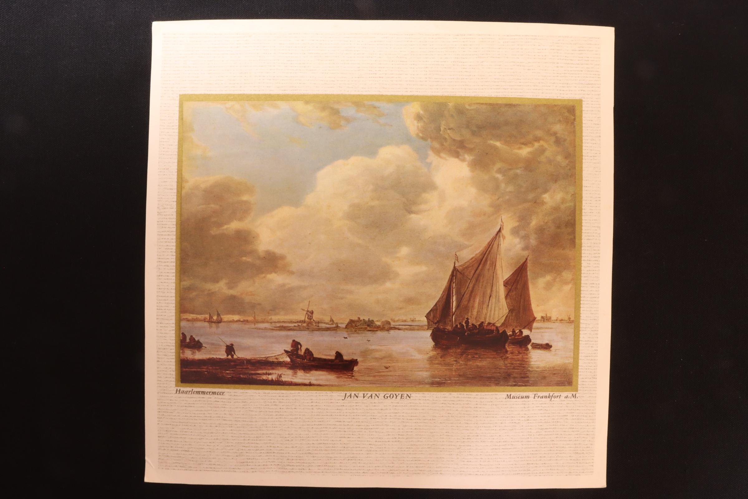 Antiques - LÁMINA LAGO HAARLEM. JAN VAN GOYEN.