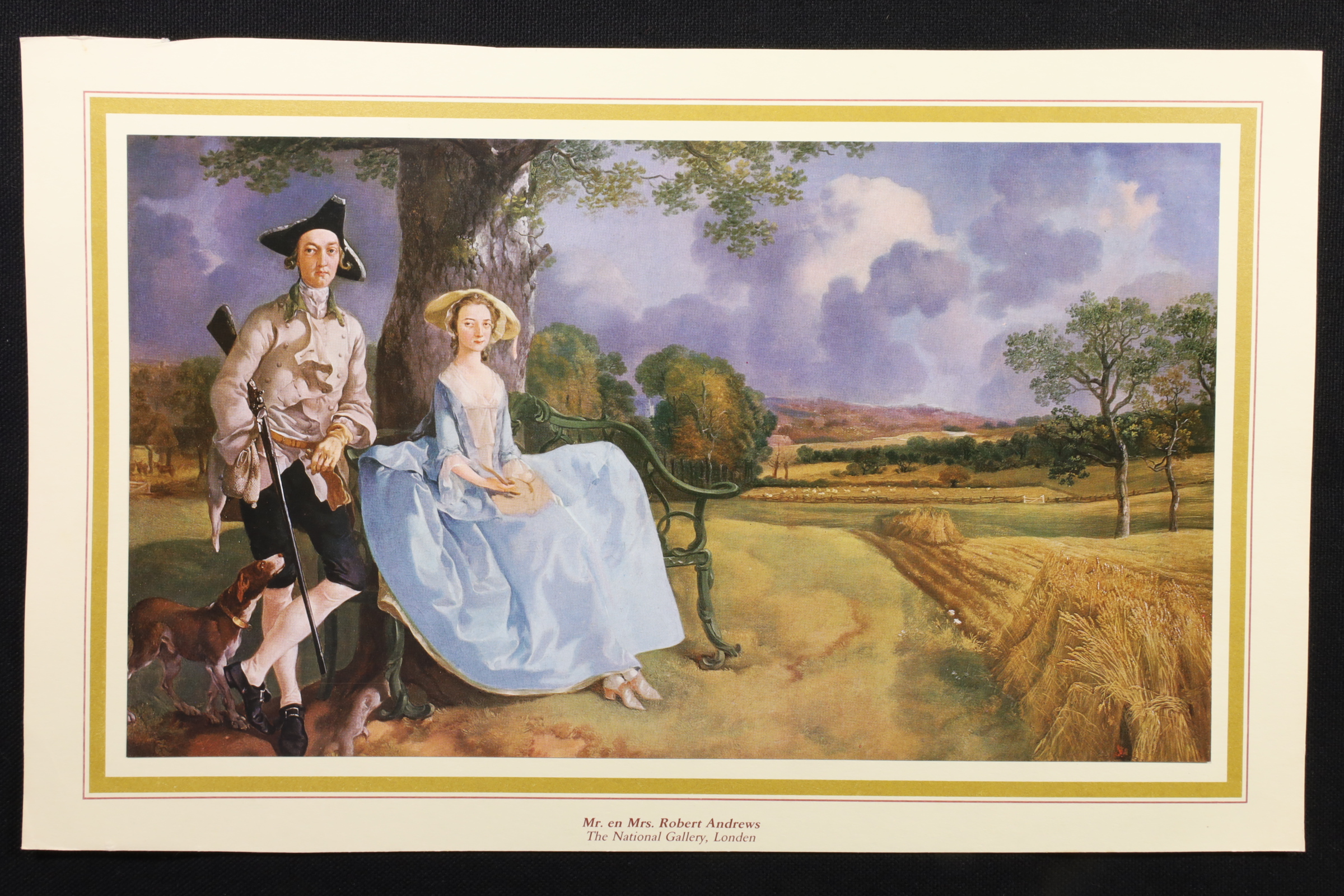 Antiguedades de lamina mr en mrs robert andrews thomas gainsborough