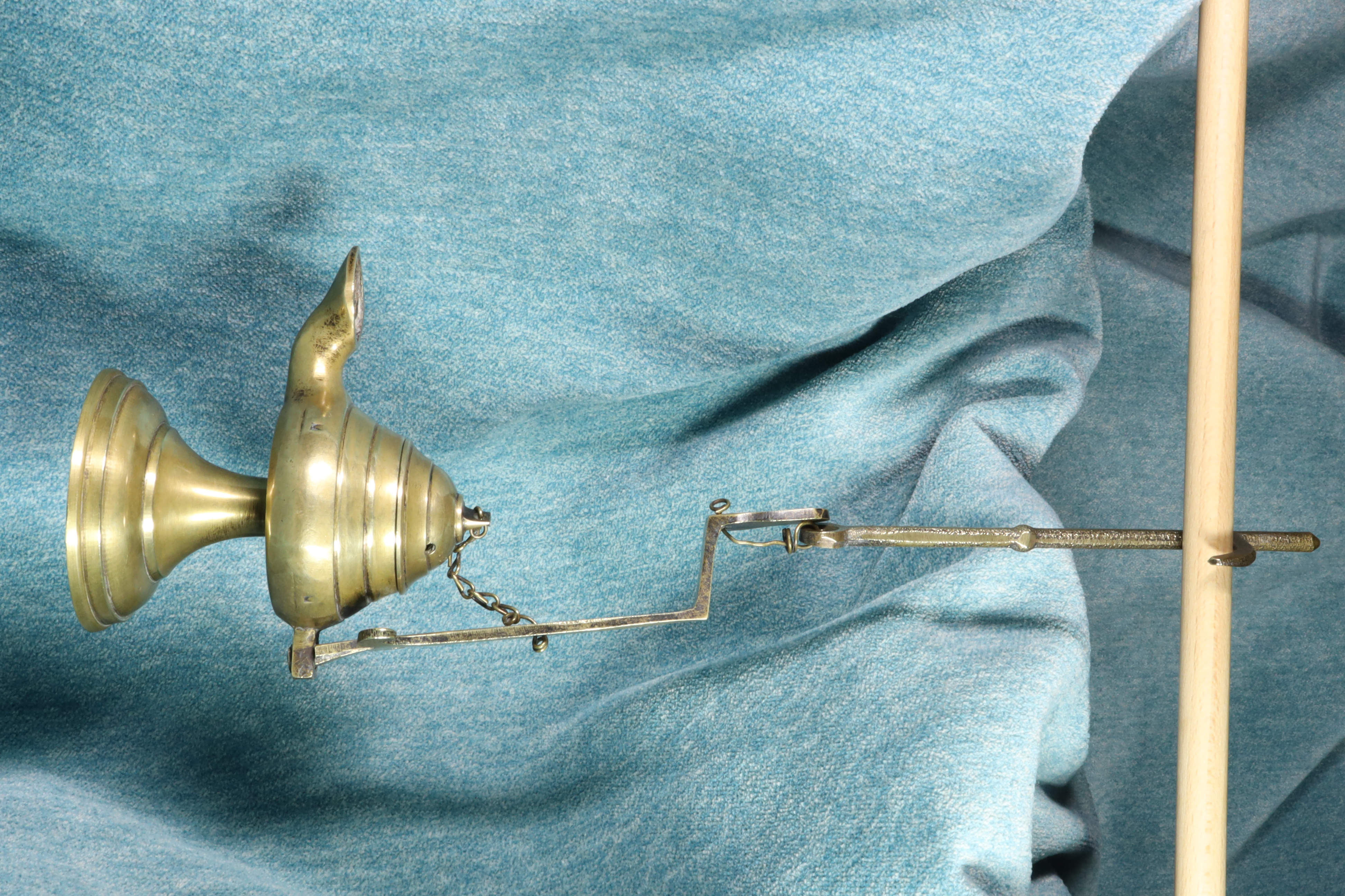 Antiguedades de hanging oil lamp capuchino