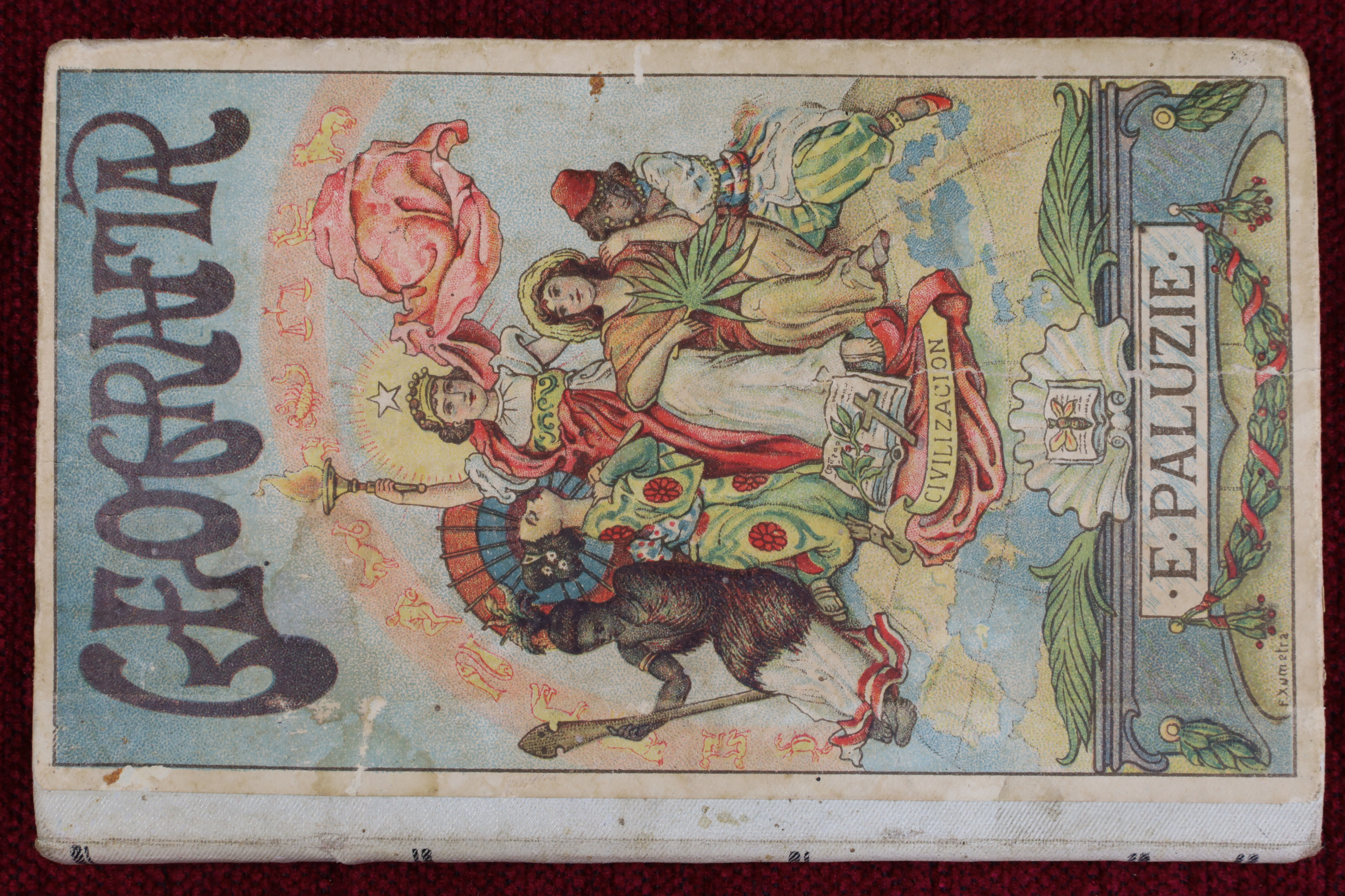 Antiques - BOOK GEOGRAPHY FOR CHILDREN. 2ND GRADE. PALUZIE. 1907 