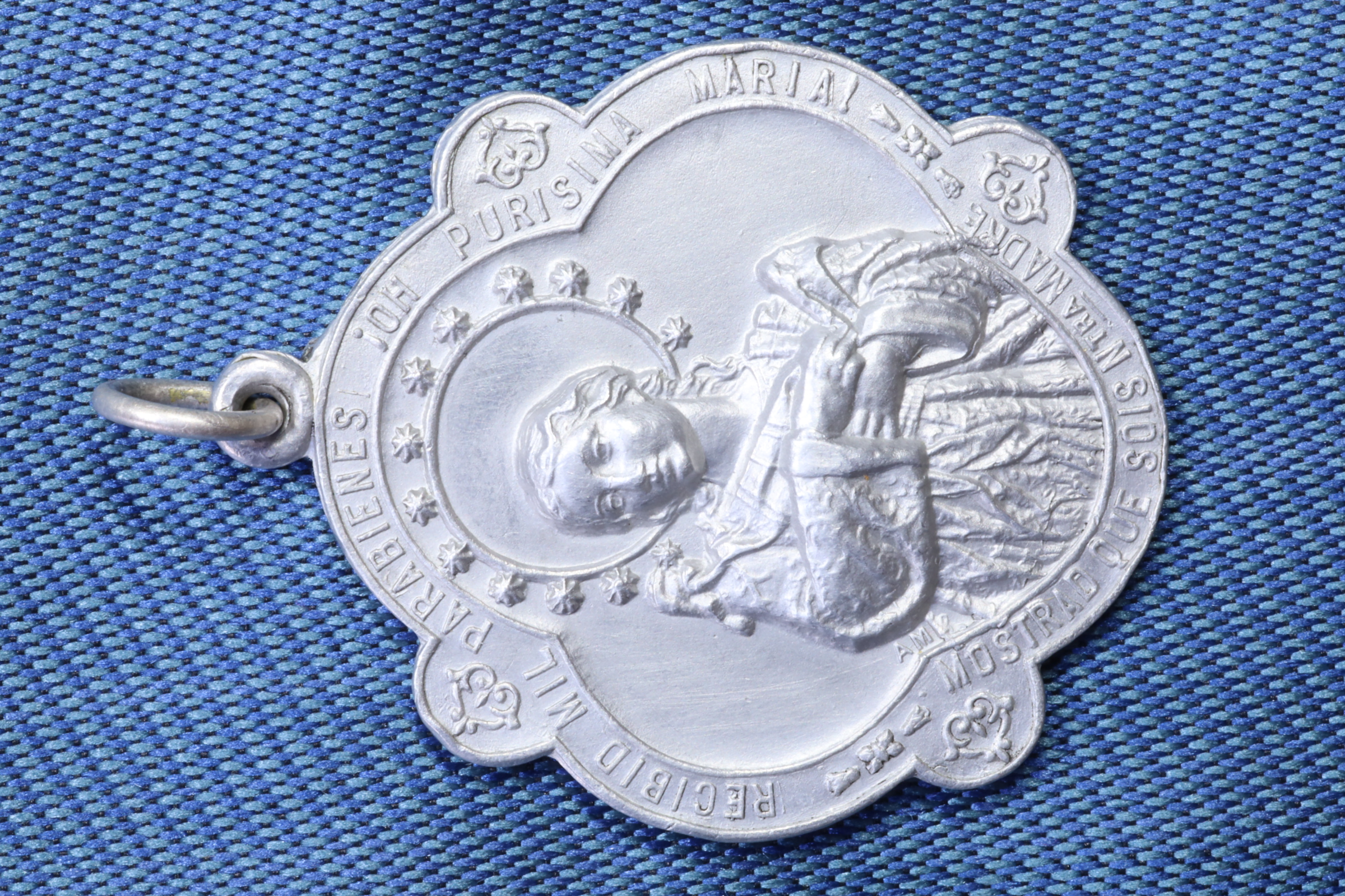 Antiguedades - MEDALLA COFRADÍA PURÍSIMA. FRANCISCANOS. INMACULADA CONCEPCIÓN. 1946 