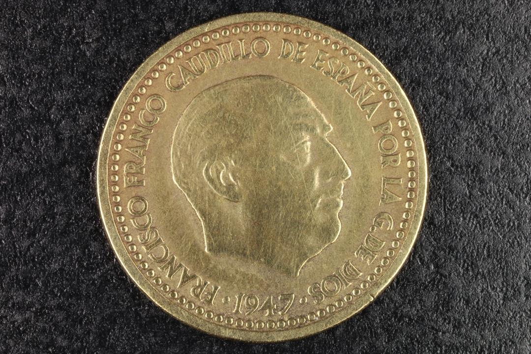 Antiguedades - MONEDA FRANCO 1 PESETA 1947 *52 - BC. (T)