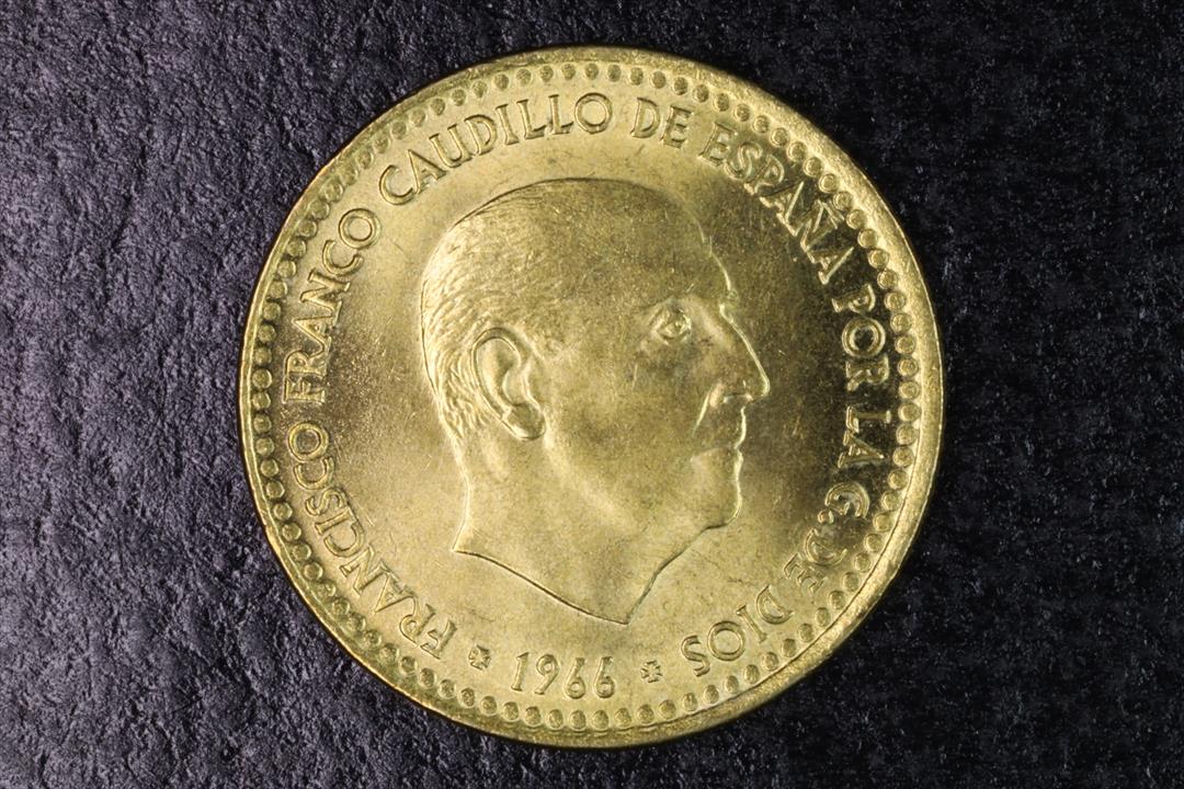 Antiguedades - MONEDA FRANCO 1 PESETA 1966 *75 - EBC (T) 