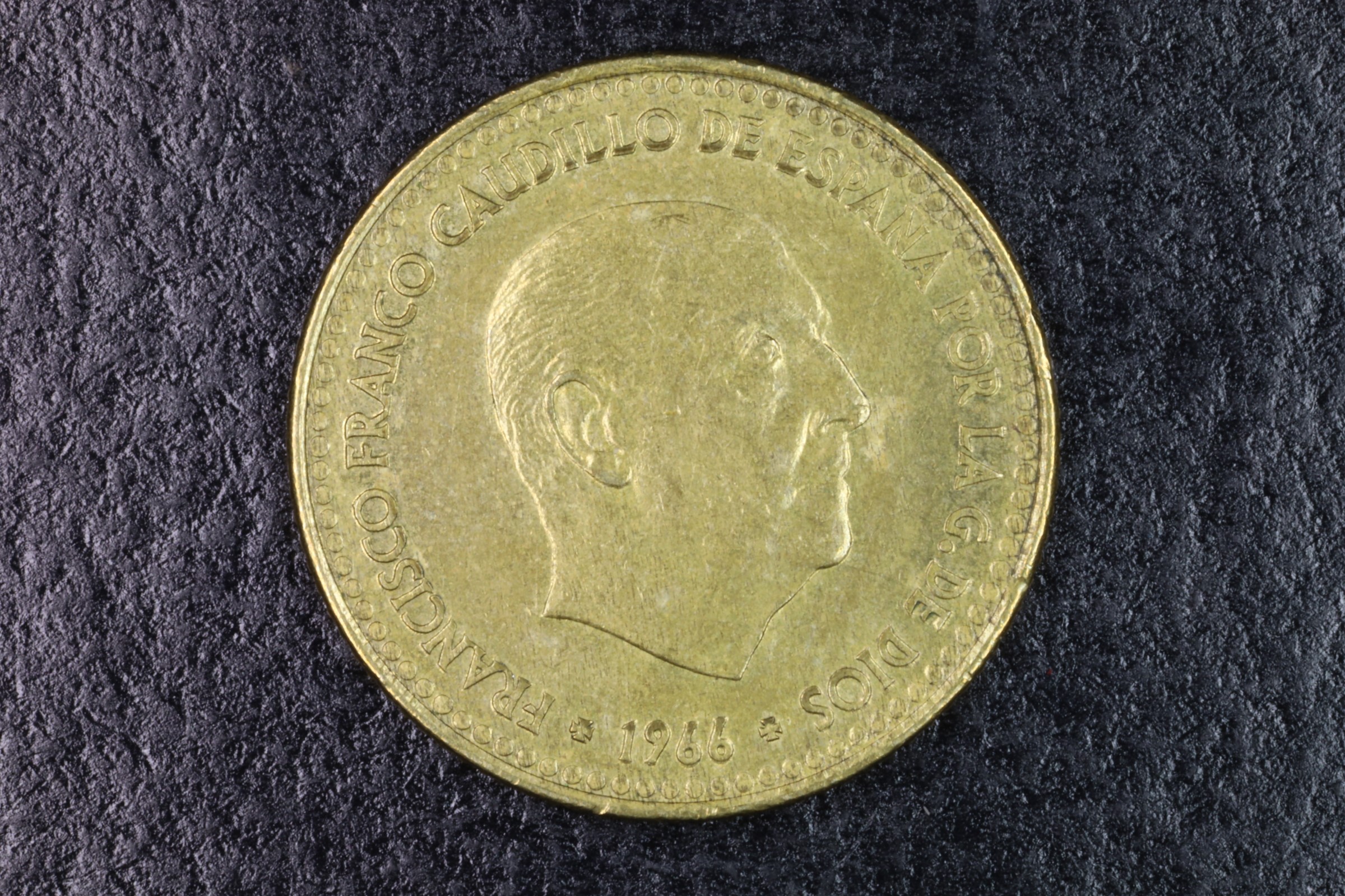 Antiguedades - MONEDA FRANCO 1 PESETA 1966 *75 - EBC 