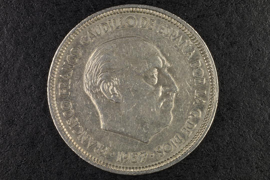 Antiguedades - MONEDA FRANCO 5 PESETAS 1957 *71 (2) - BC (T)