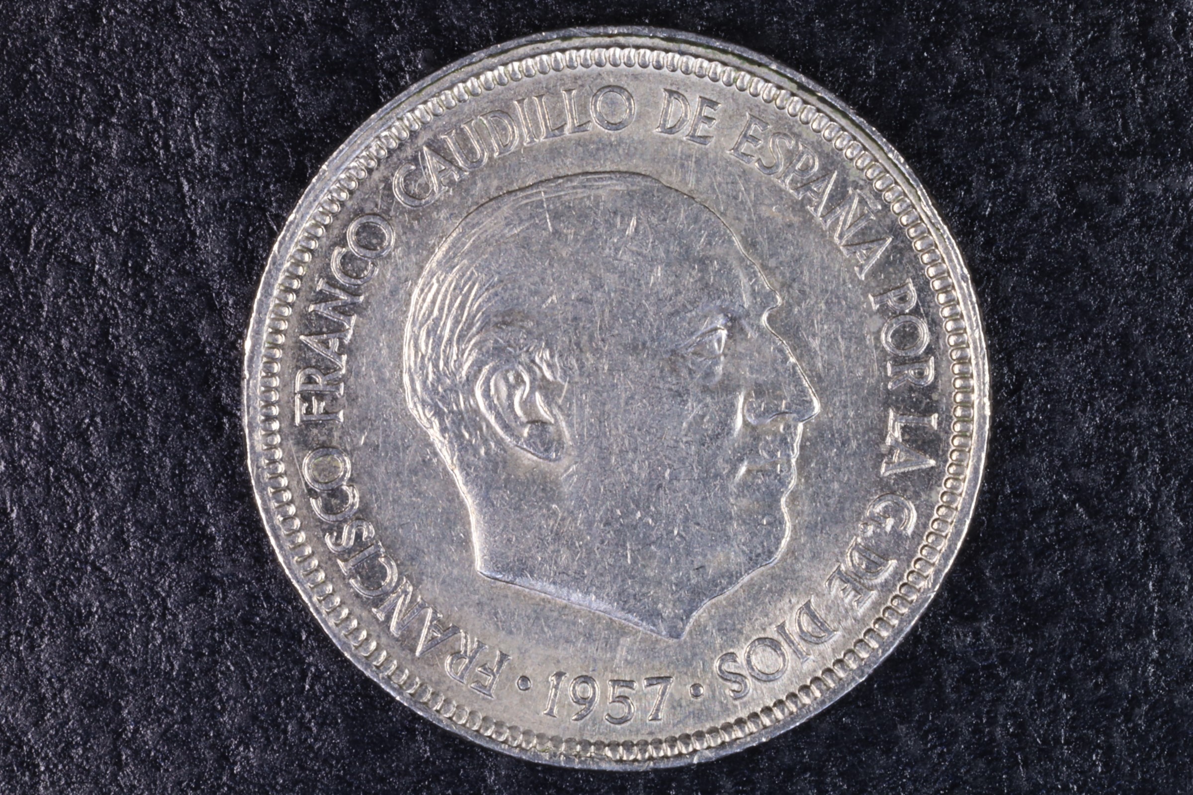 Antiguedades - MONEDA FRANCO 5 PESETAS 1957 *75 - BC 
