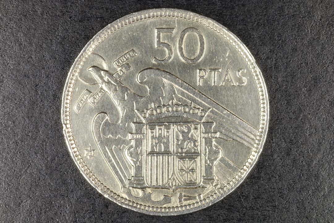 Antiguedades - MONEDA FRANCO 50 PESETAS. 1957 *58 - BC (T)