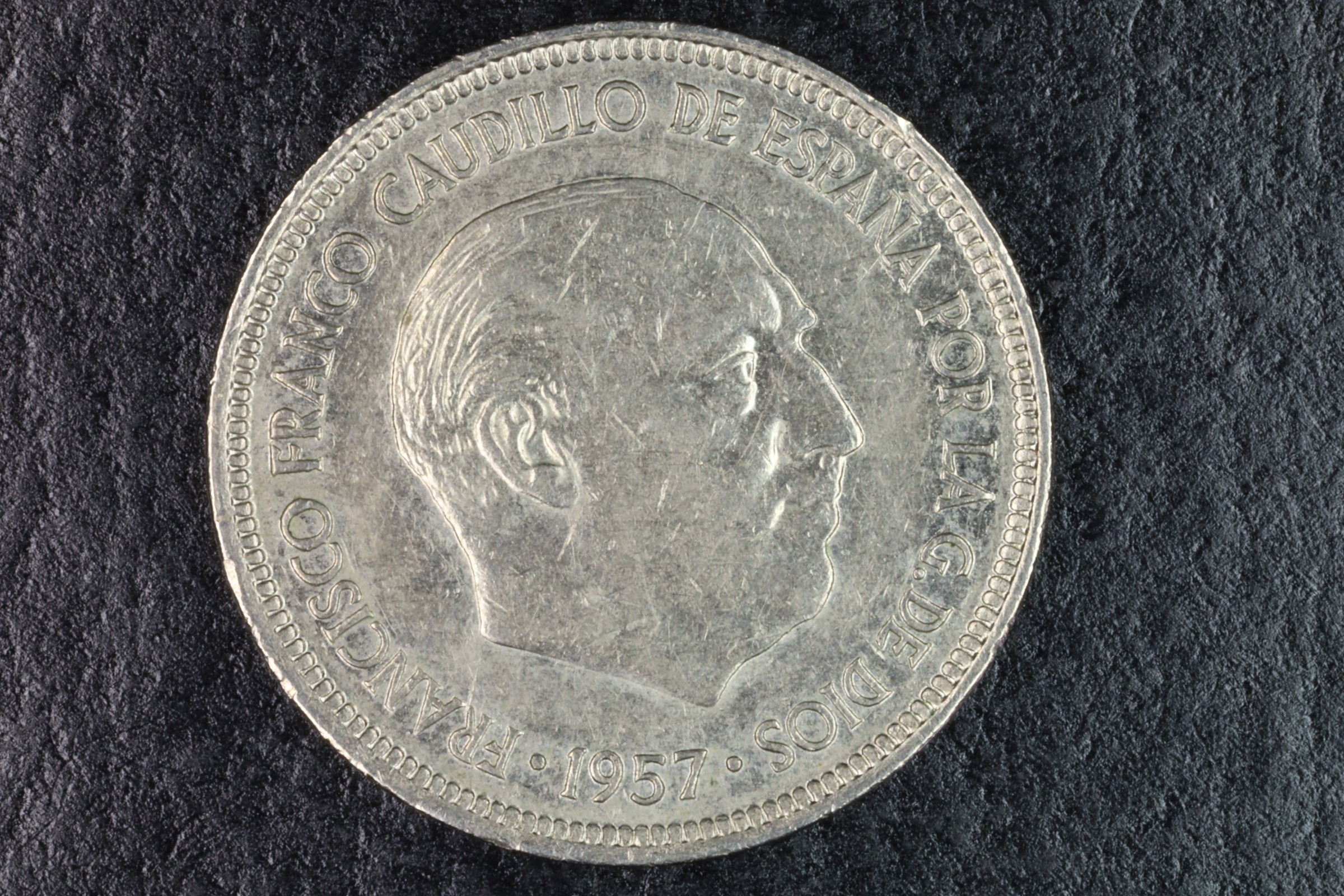 Antiguedades - MONEDA FRANCO 5 PESETAS 1957 *75 - BC (T)