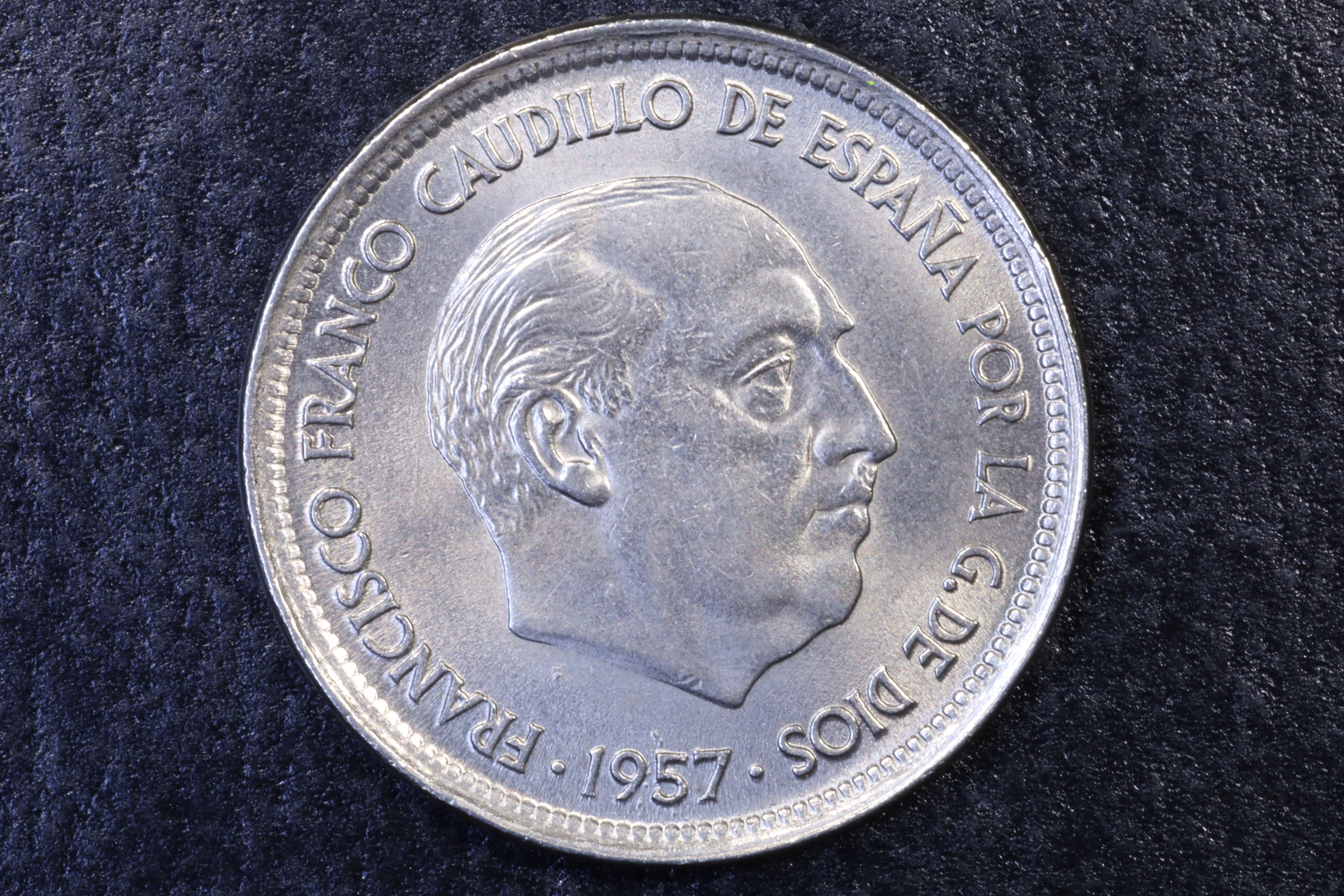Antiguedades - MONEDA FRANCO 50 PESETAS 1957 *58 - EBC