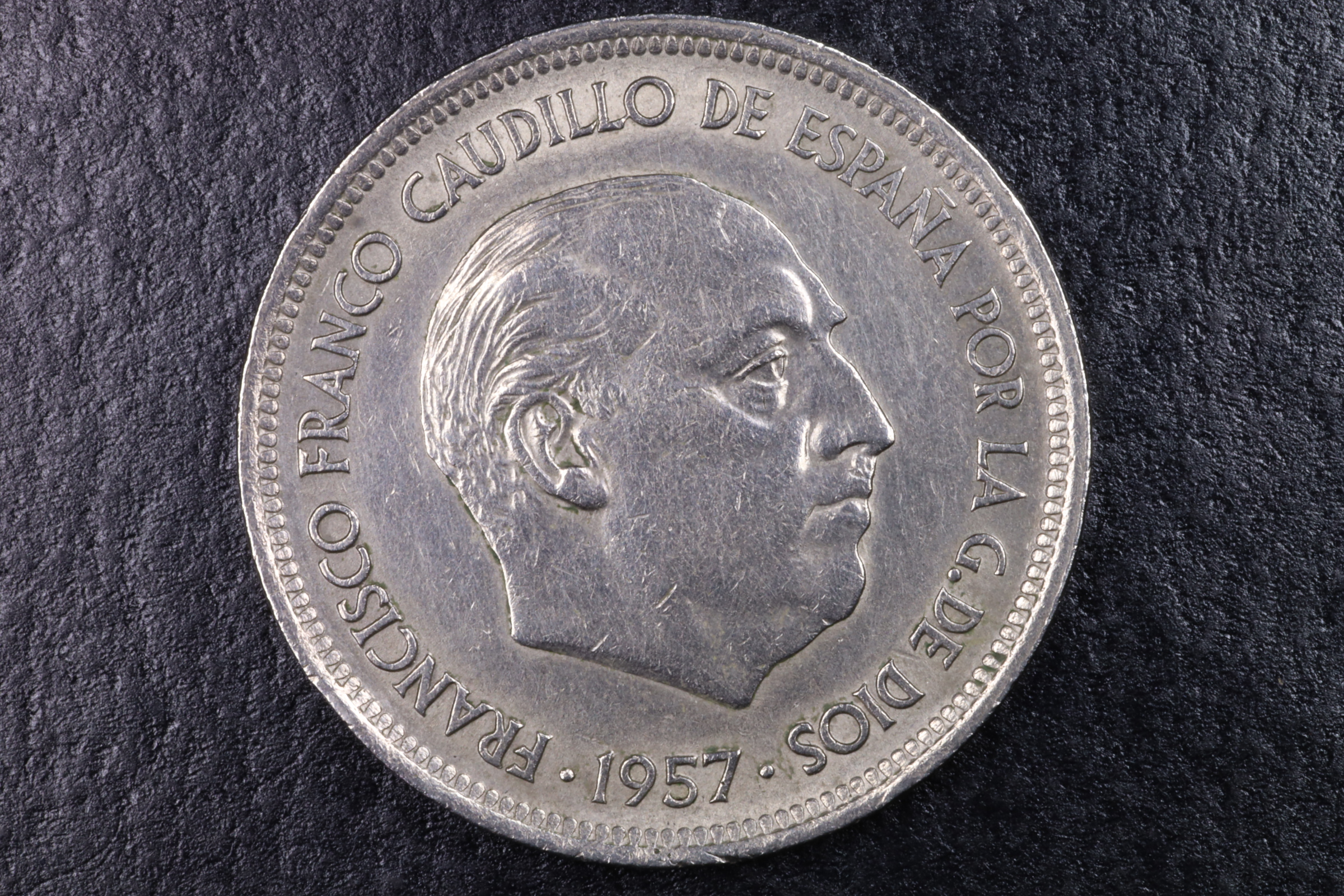 Antiguedades - MONEDA FRANCO 50 PESETAS 1957 *58 - EBC