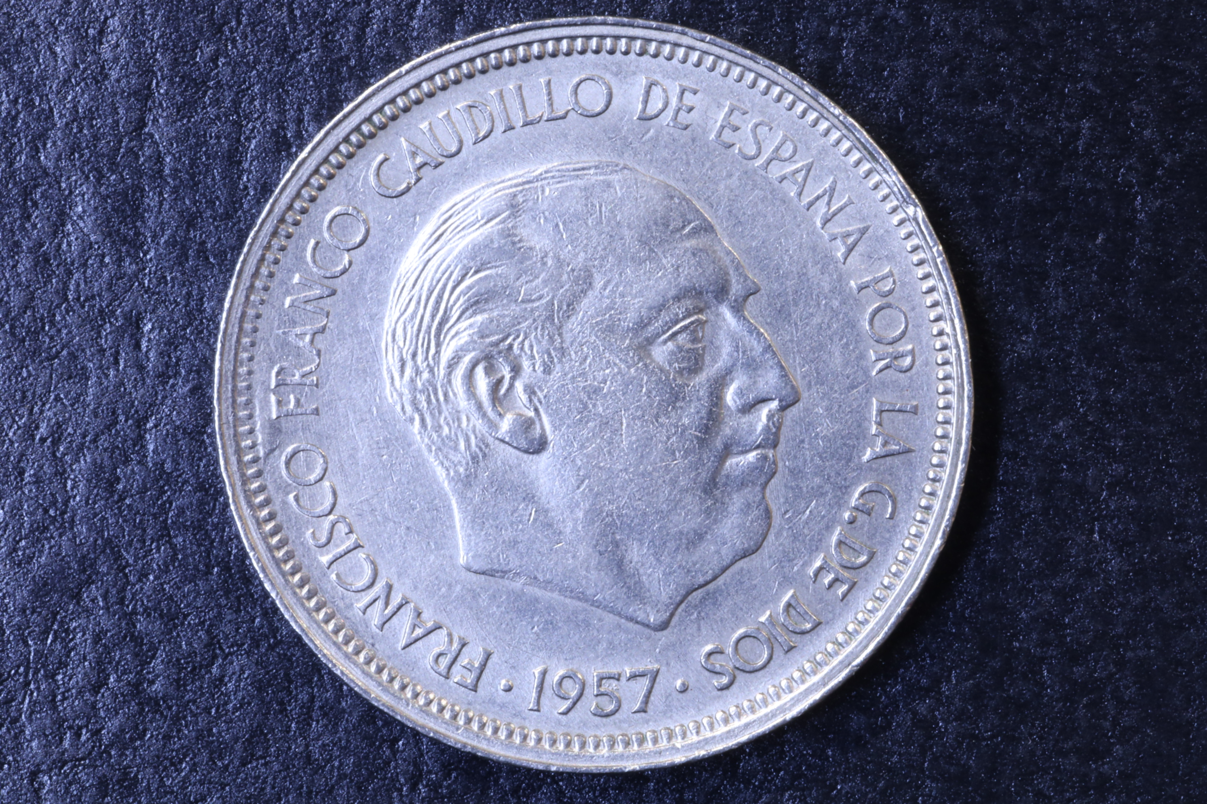 Antiguedades - MONEDA FRANCO 50 PESETAS 1957 *58 - EBC
