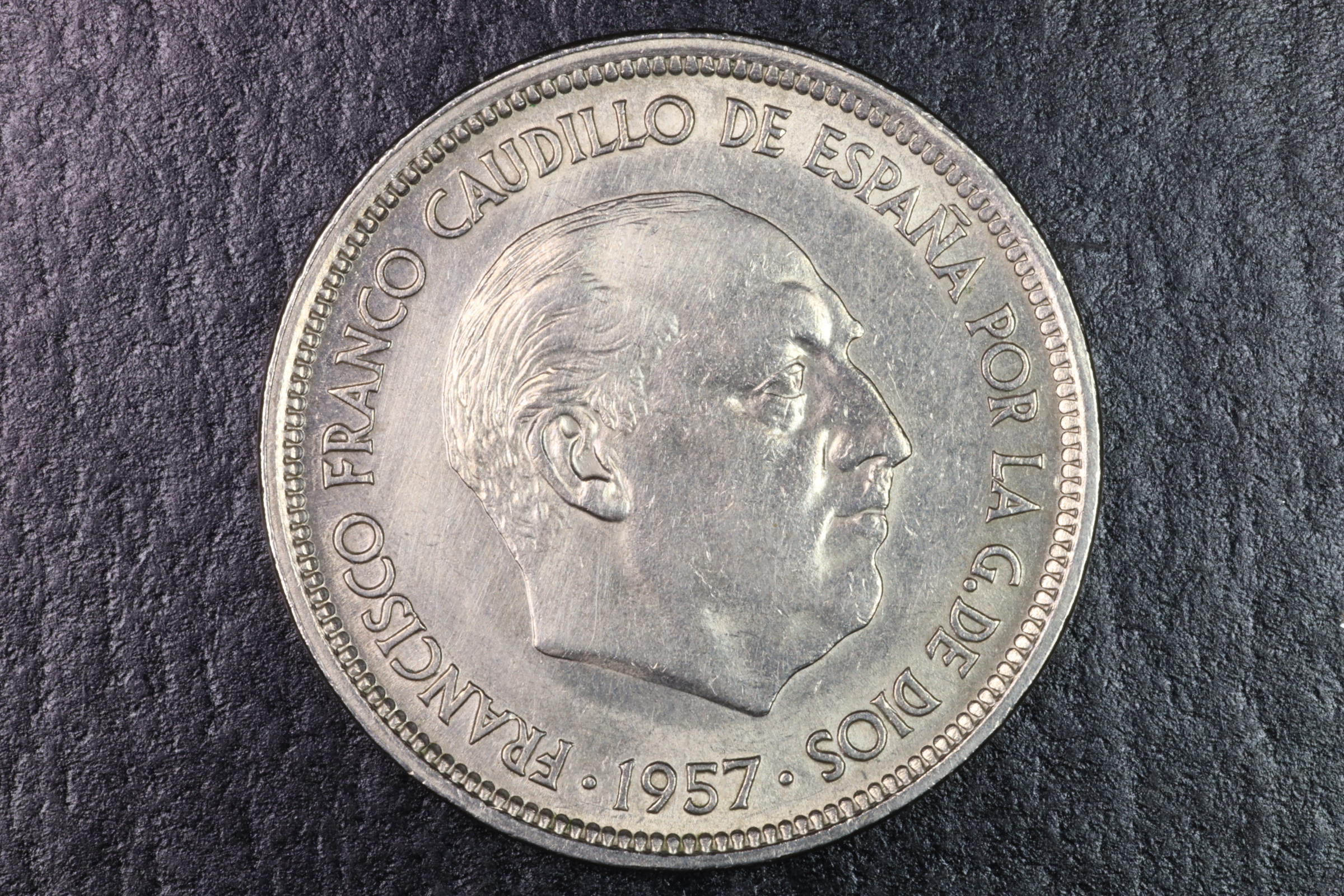 Antiguedades de franco 50 pesetas coin 1957 58 ebc