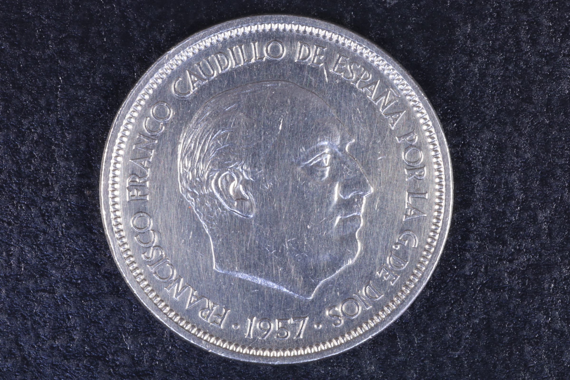 Antiques - FRANC COIN 50 PESETAS 1957 *58 - MBC