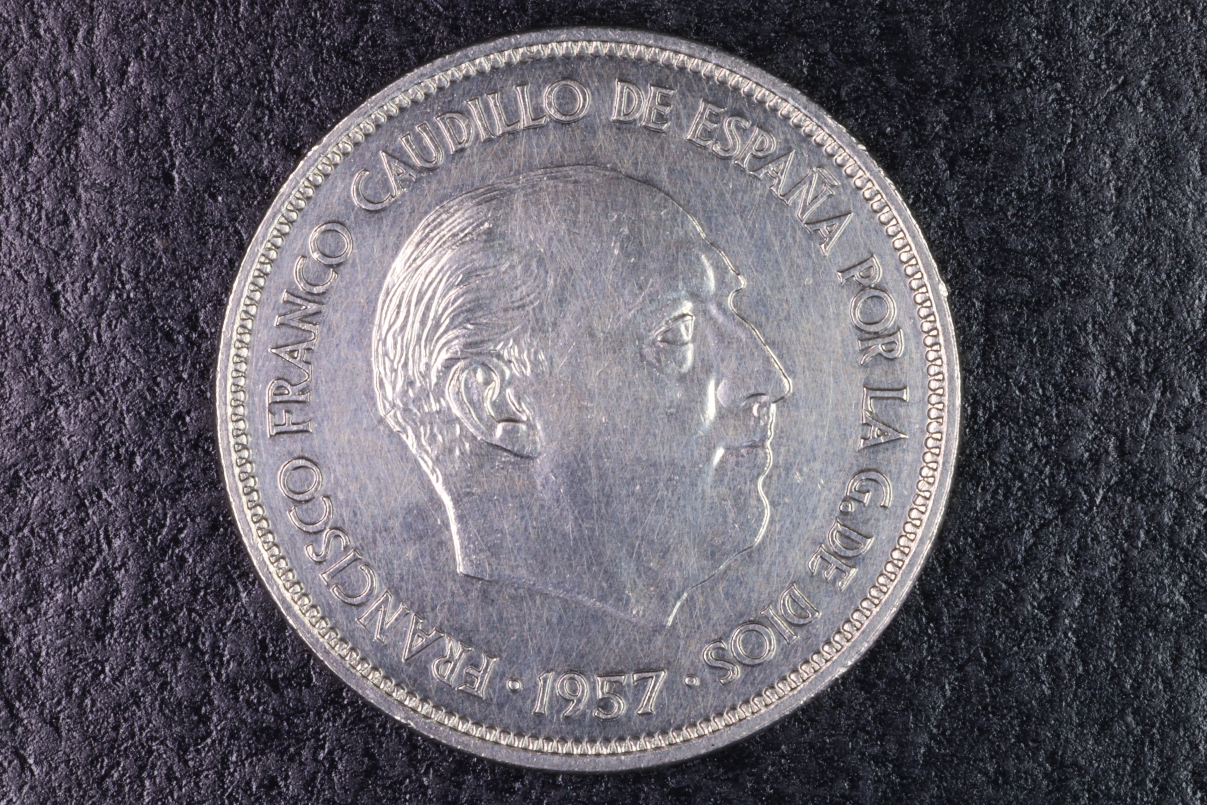 Antiguedades - MONEDA FRANCO 25 PESETAS 1957 *72 - SC (T) 