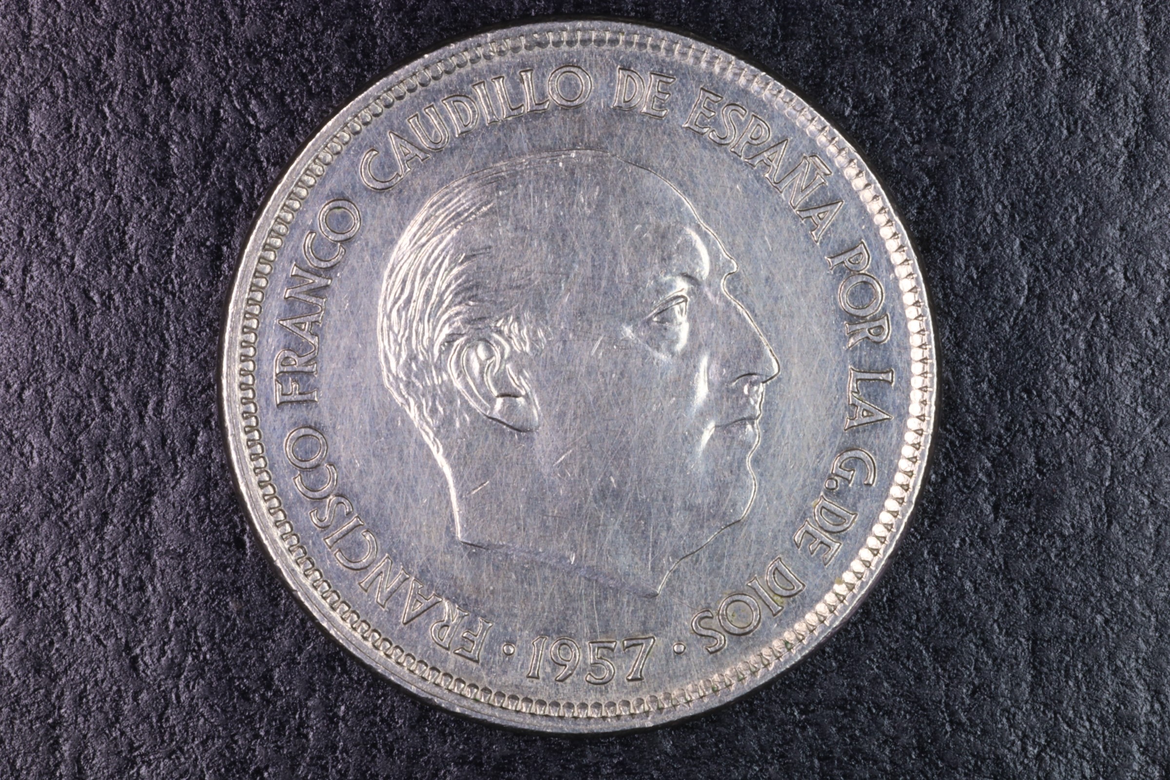 Antiguedades - MONEDA FRANCO 25 PESETAS 1957 *75 - SC
