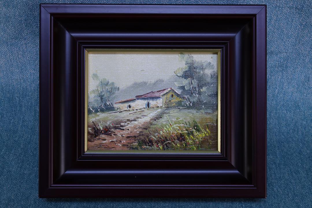Antiguedades - ÓLEO ESCENA CAMPESTRE.  FIRMADO LX. (T)