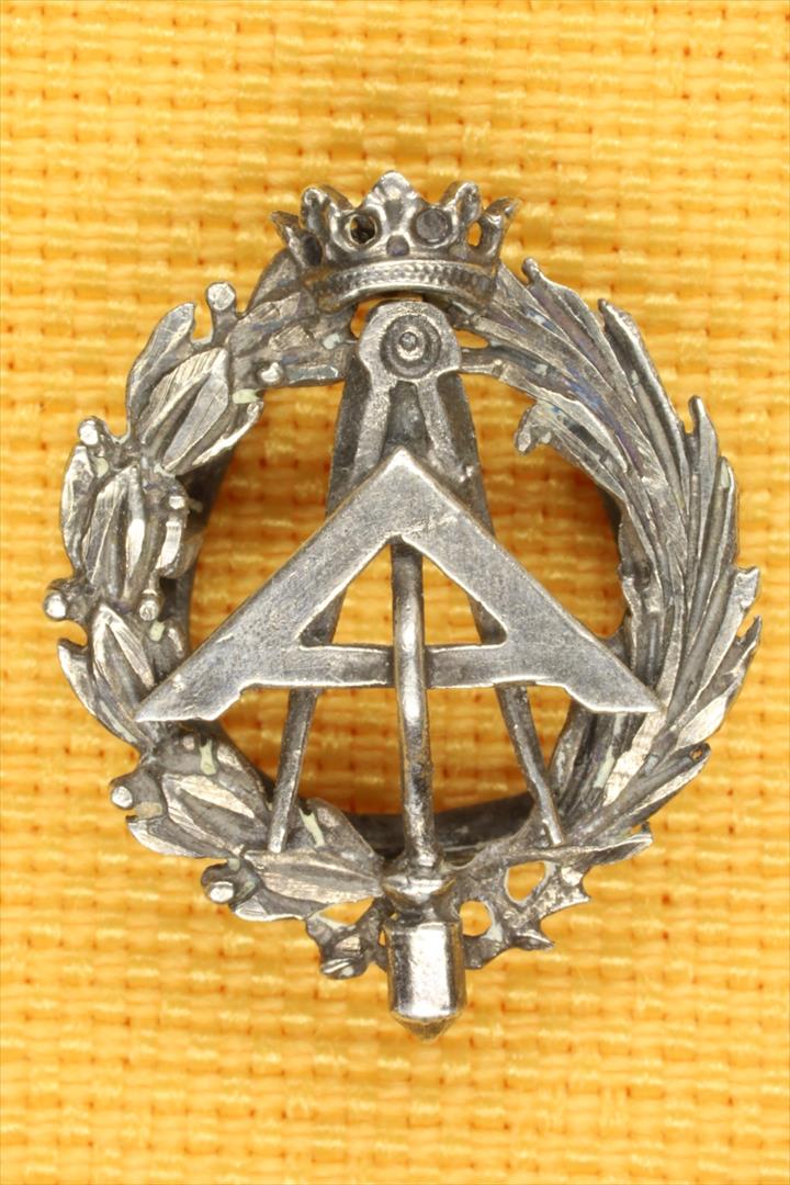 Antiguedades - PIN INSIGNIA APAREJADOR. PLATA. MINIATURA. (T)
