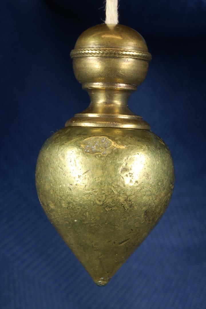 Antiguedades - PLOMADA PERICO. BRONCE. TIPO PERA. S.XIX. (T)