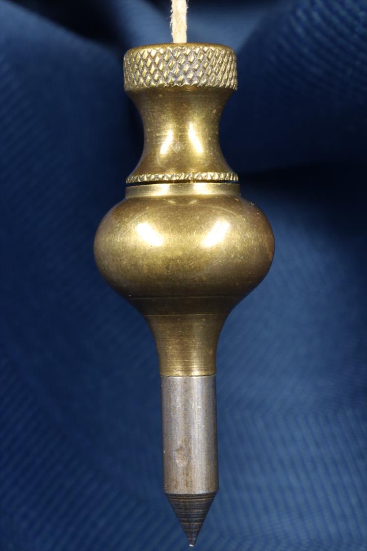 Antiguedades - PLOMADA PERICO BRONCE Y ACERO. PERA. S.XIX. (T)