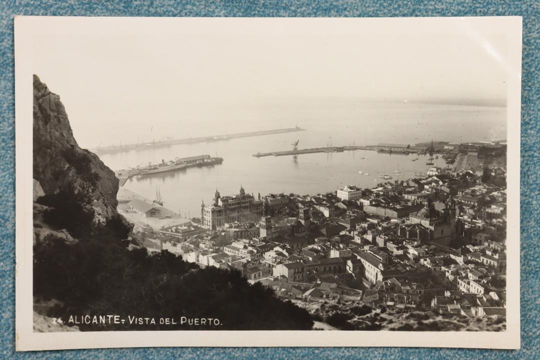 Antiguedades - POSTAL ALICANTE. VISTO DEL PUERTO. 24. SIN CIRCULAR. (T)