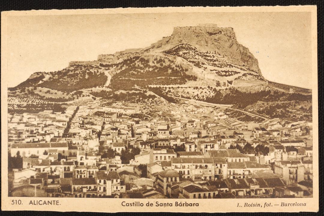 Antiguedades - POSTAL CASTILLO DE SANTA BÁRBARA. ALICANTE. 510 (T)