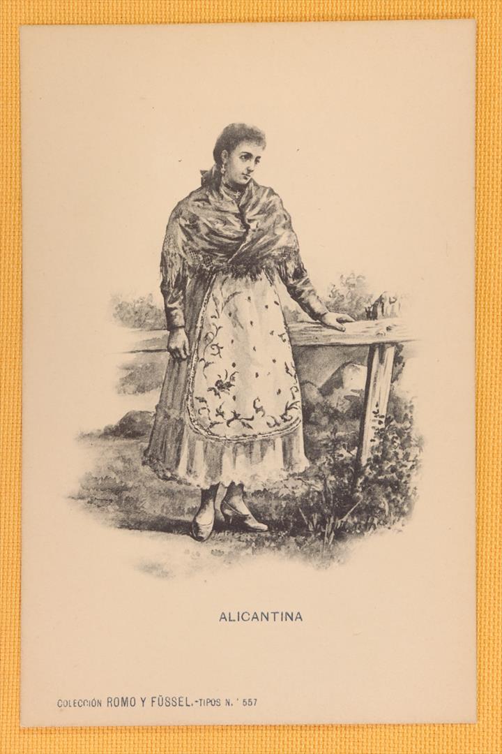 Antiguedades - POSTAL COSTUMBRISTA ALICANTINA. ALICANTINA. (T)