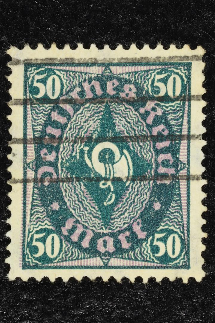 Antiguedades - SELLO POSTAL. ALEMANIA. 50 MARCOS. USADO. 1922 (T)
