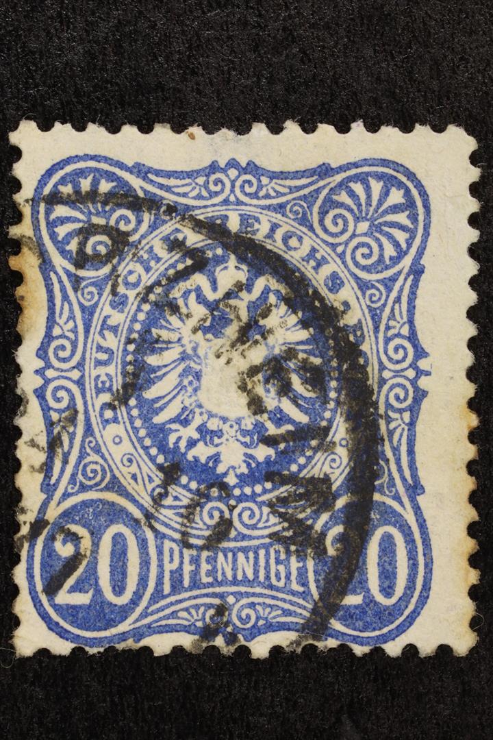 Antiguedades - SELLO POSTAL. ALEMANIA. 20 PENIQUES. 1879. (T)