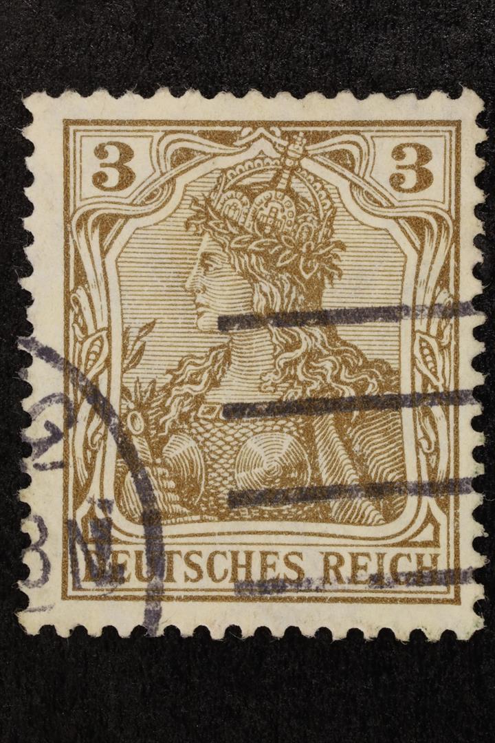 Antiguedades - SELLO POSTAL. ALEMANIA. 3 PENIQUES. DEUTSCHES REICH. 1902 (T)