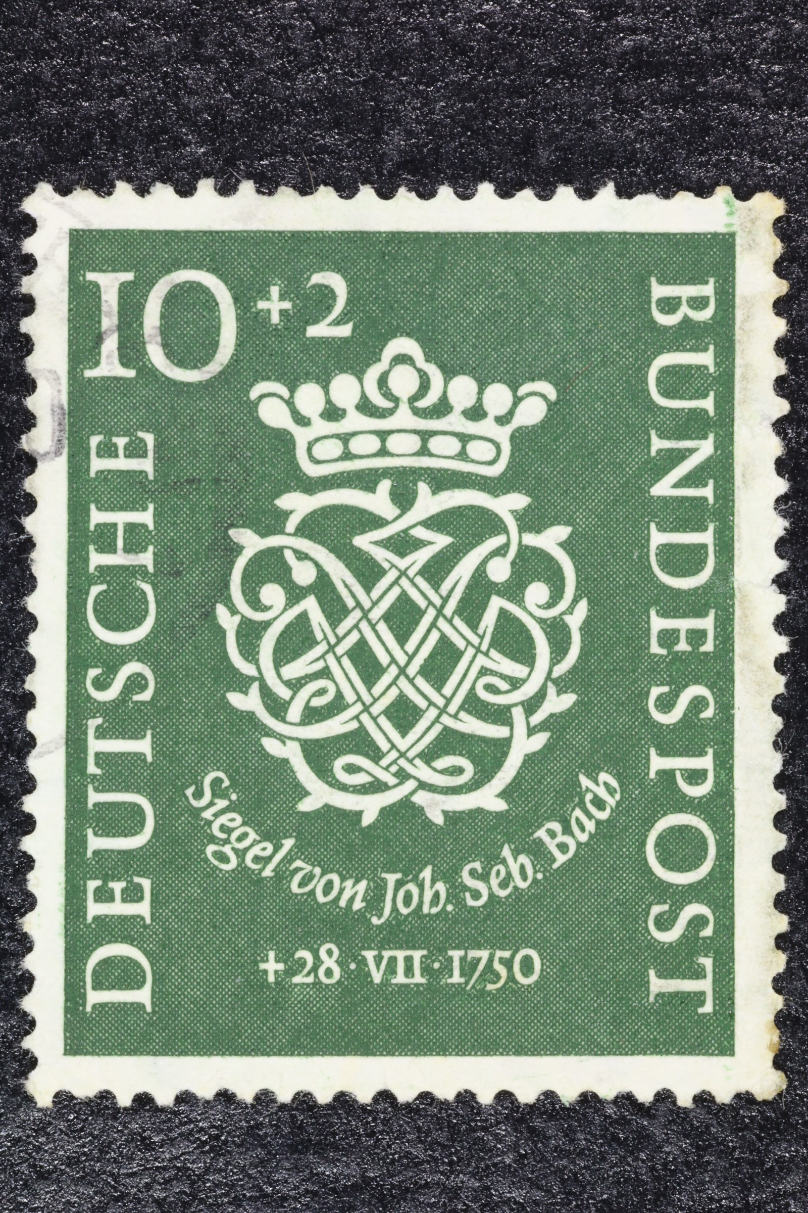 Antiques - POSTAL STAMP. GERMANY. 12 PENCE. USED