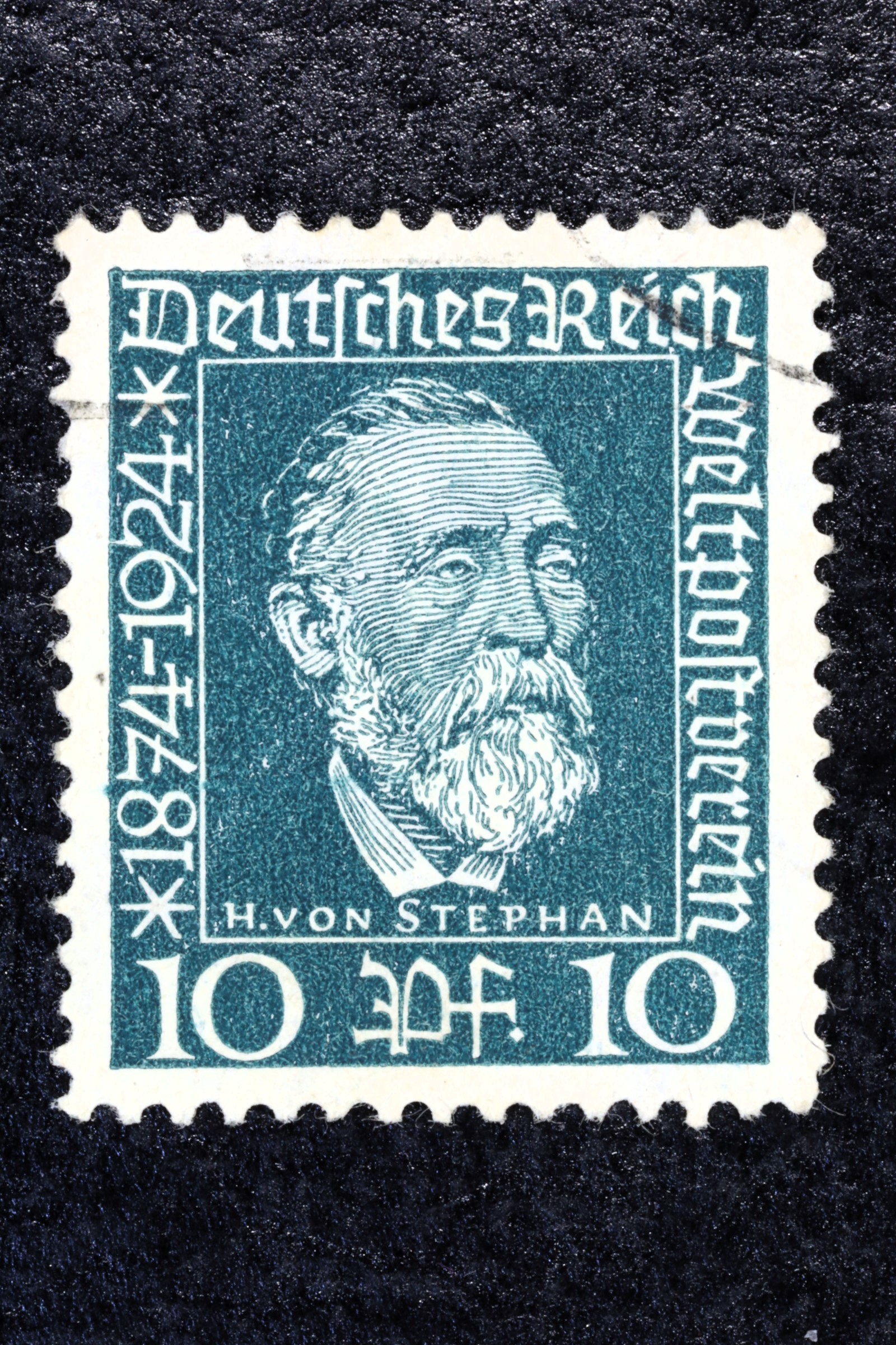 Antiguedades - SELLO POSTAL. ALEMANIA. 10 PENIQUES 1. USADO. (T)