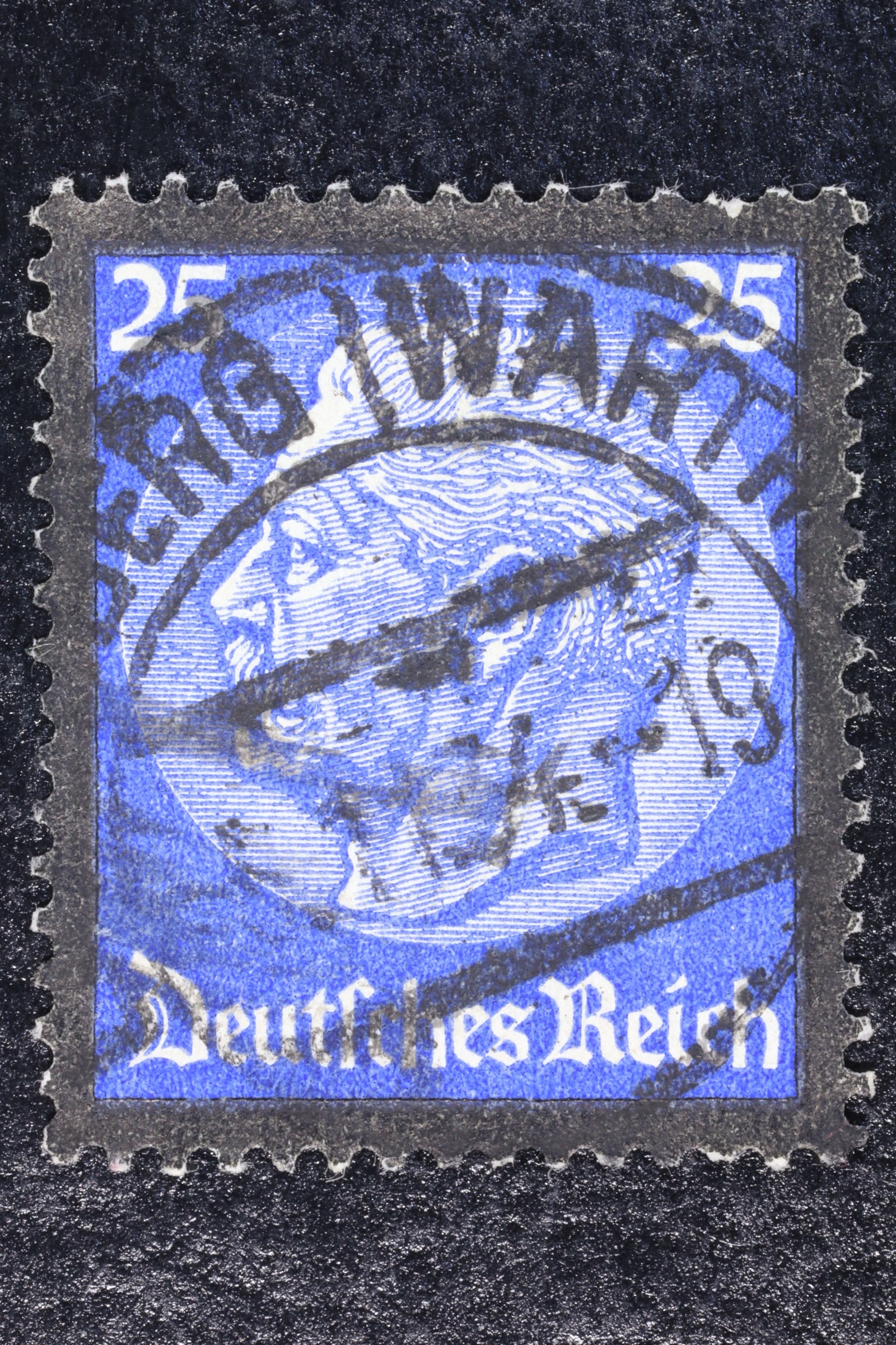 Antiguedades - SELLO POSTAL. ALEMANIA. 25 PENIQUES. USADO. 