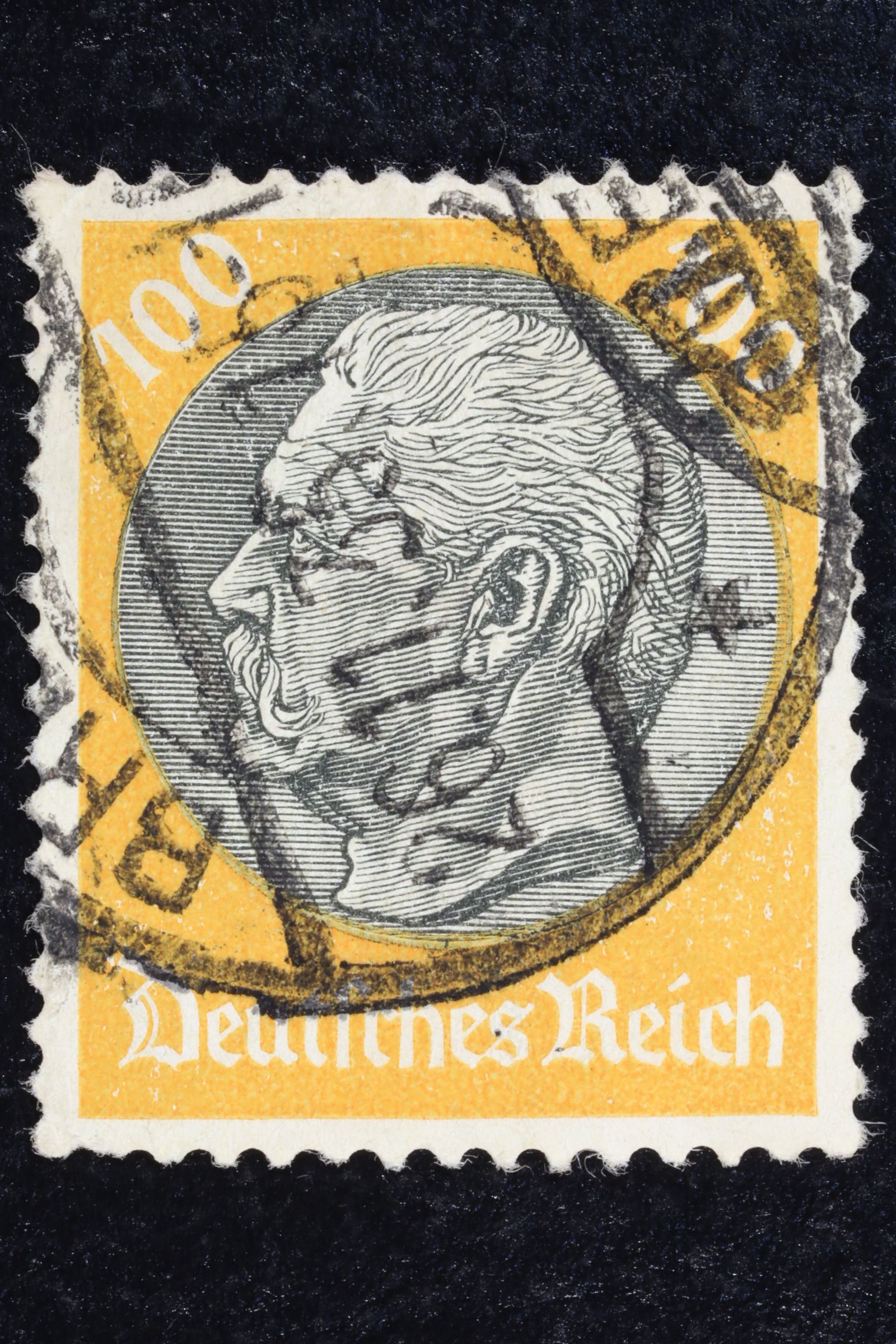 Antiques - POSTAL STAMP. GERMANY. 100 PENCE. USED.